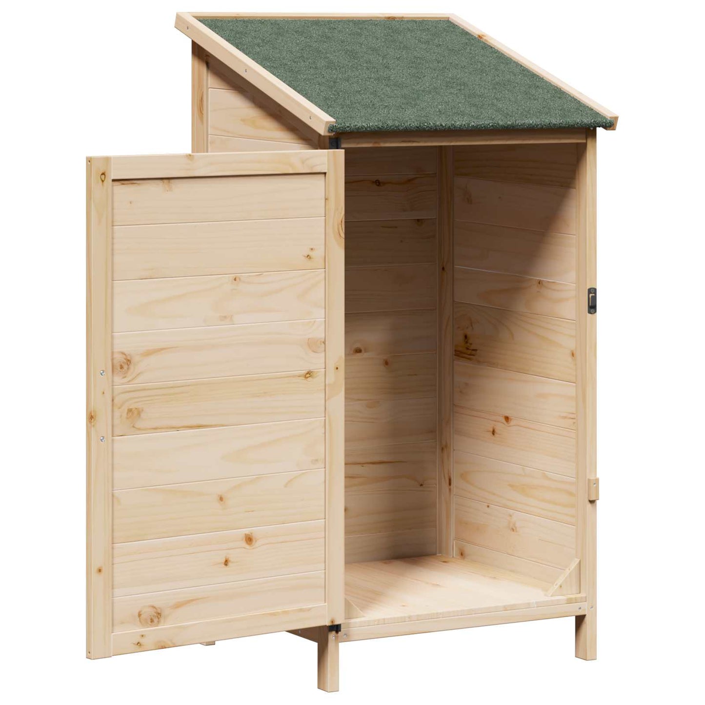Hagehus med tak Naturlig 59 x 56 x 113,5 cm Massiv Furu Tre