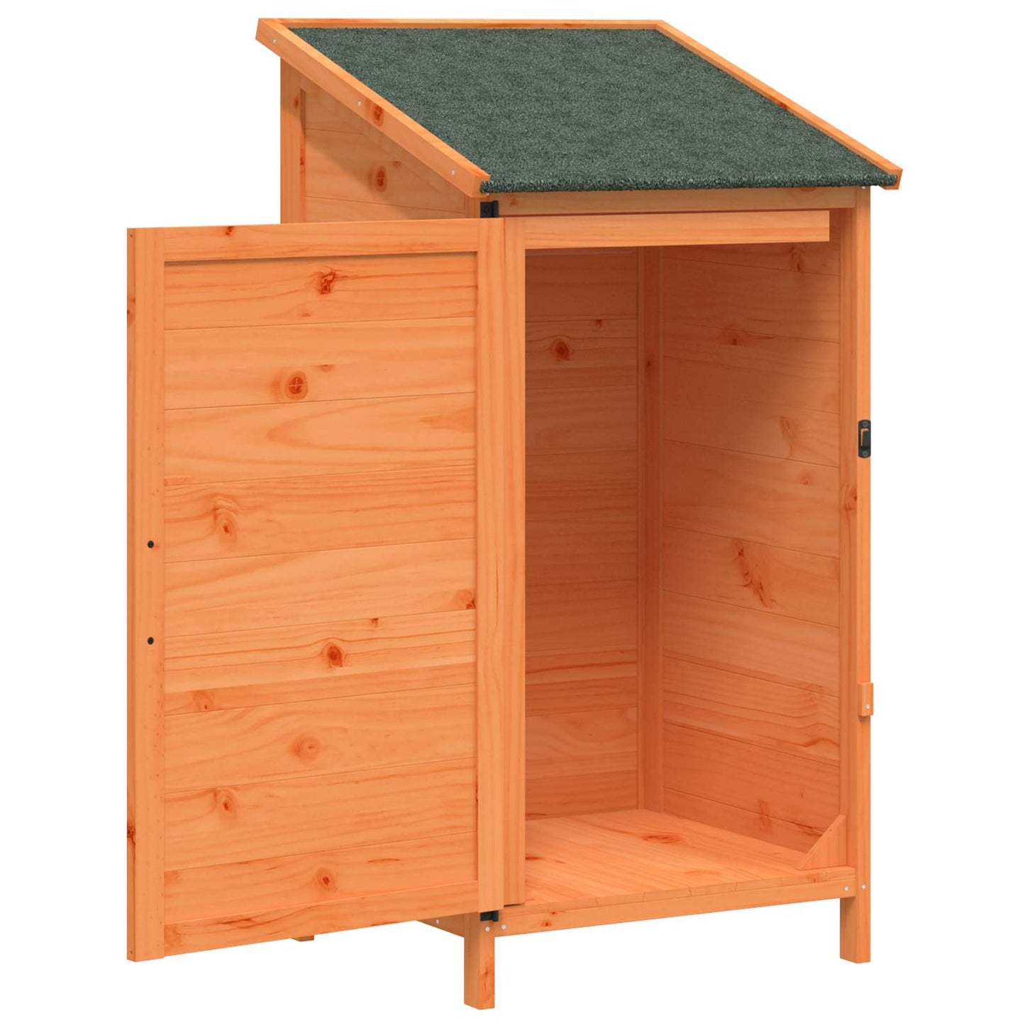 Hagehus med tak med lås Brun 59 x 56 x 113,5 cm Massiv Furu Tre
