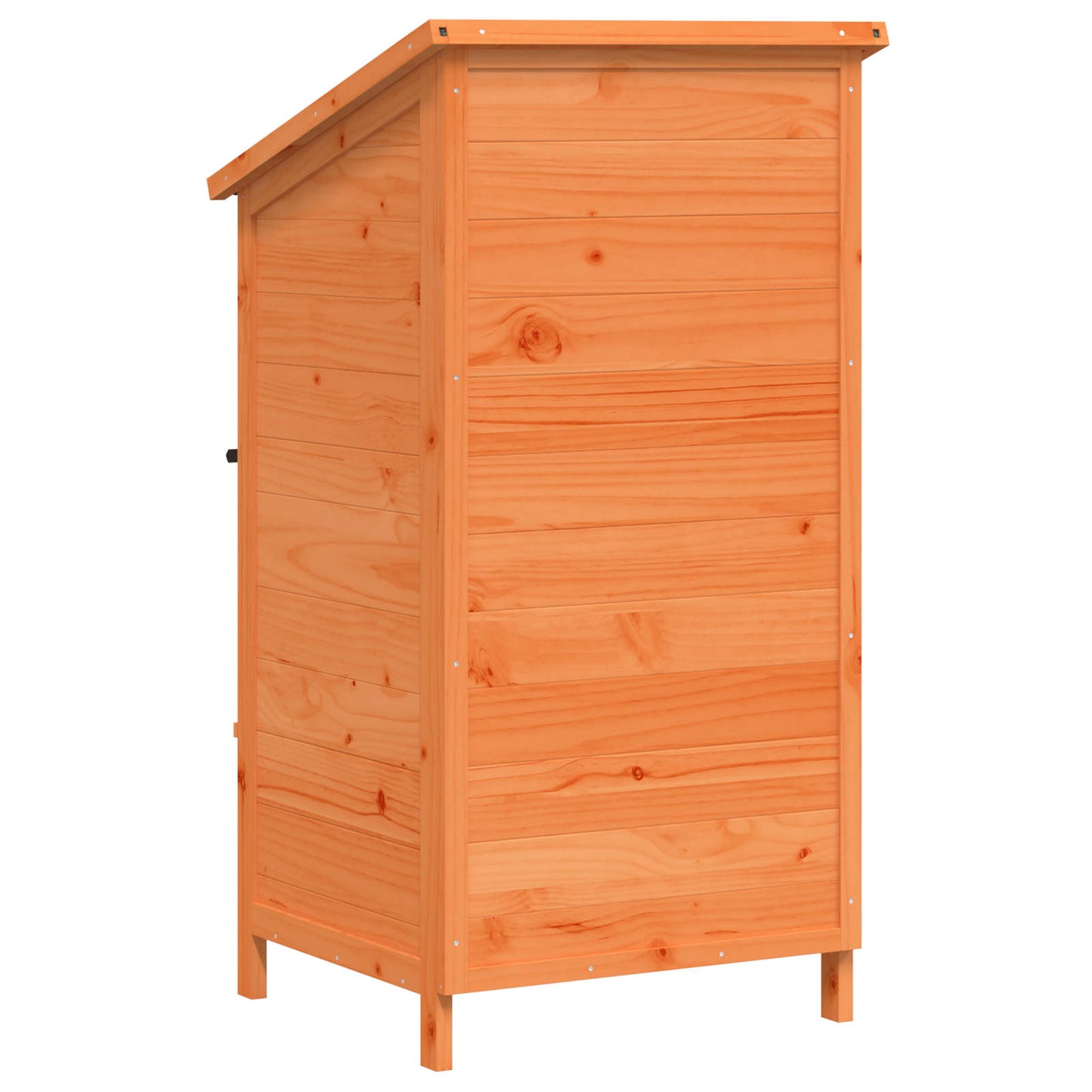 Hagehus med tak med lås Brun 59 x 56 x 113,5 cm Massiv Furu Tre