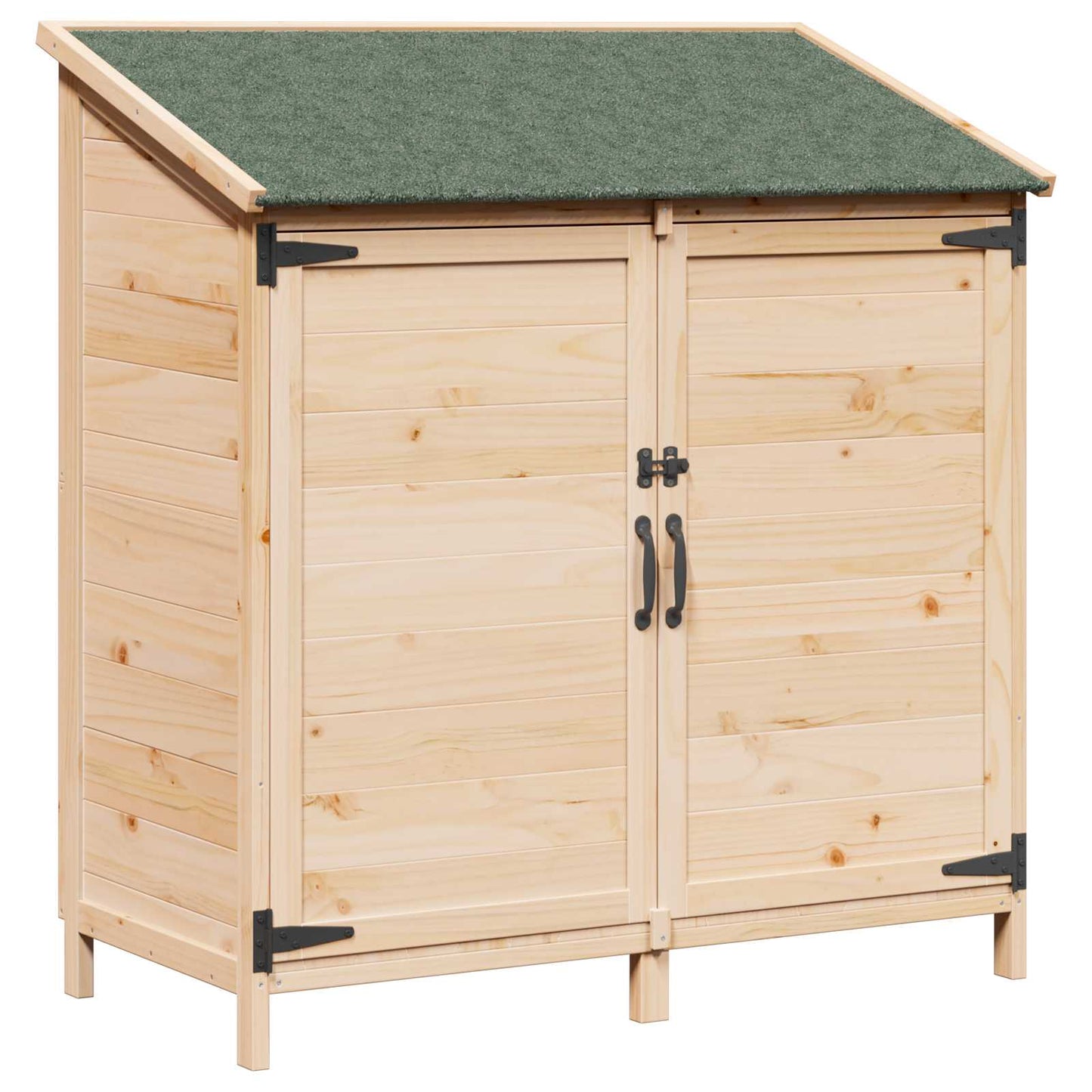 Hagehus med tak Naturlig 106,5 x 56 x 113,5 cm Massiv Furu Tre