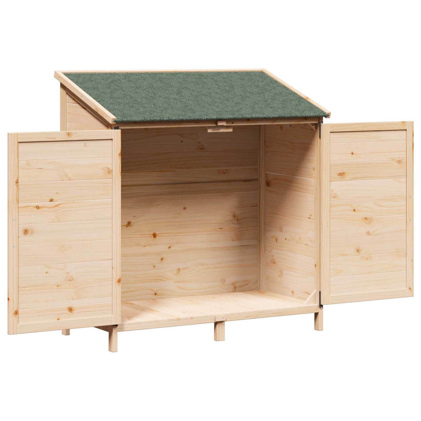Hagehus med tak Naturlig 106,5 x 56 x 113,5 cm Massiv Furu Tre