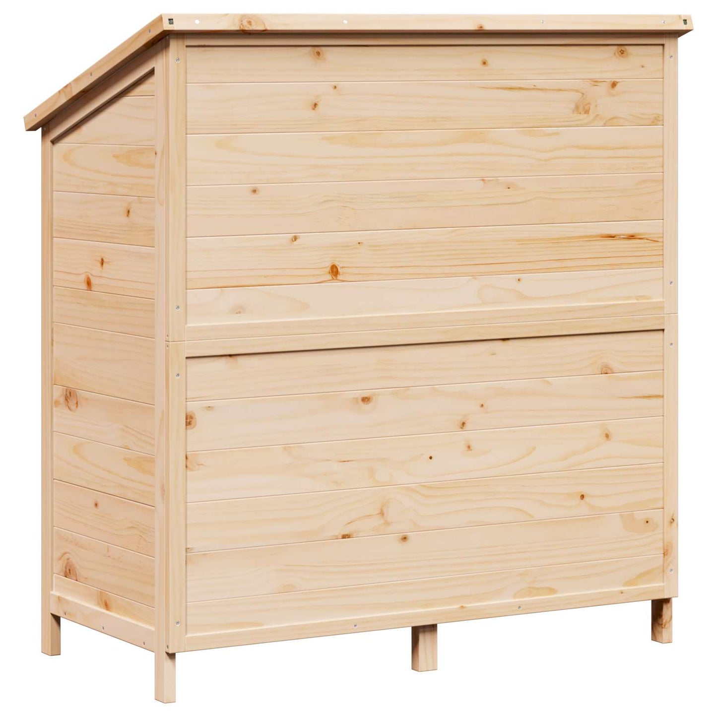 Hagehus med tak Naturlig 106,5 x 56 x 113,5 cm Massiv Furu Tre