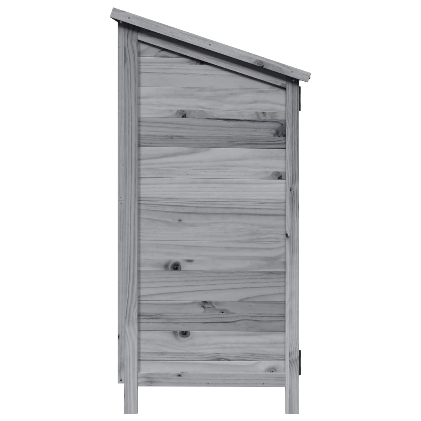 Hagehus med tak Grå 106,5 x 56 x 113,5 cm Massiv Furu Tre