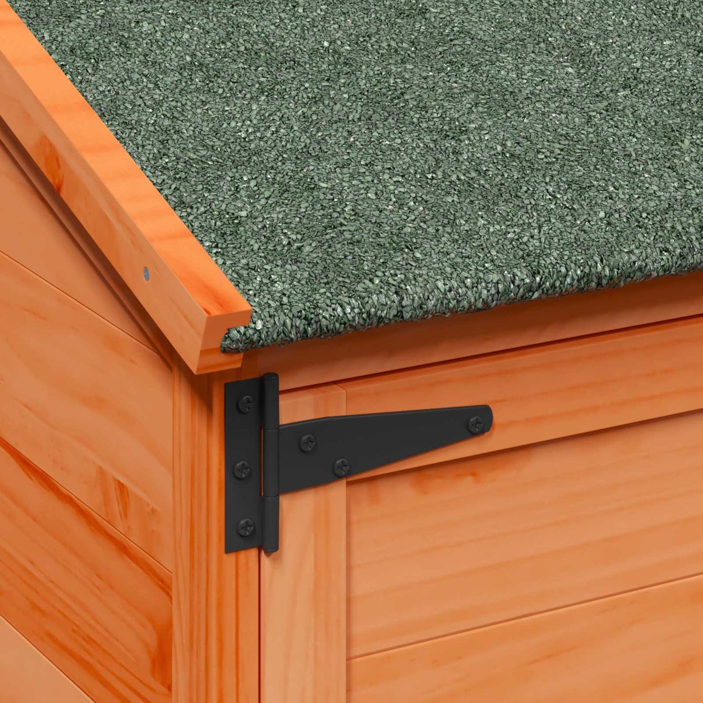 Hagehus med tak Brun 106,5 x 56 x 113,5 cm Massiv Furu Tre
