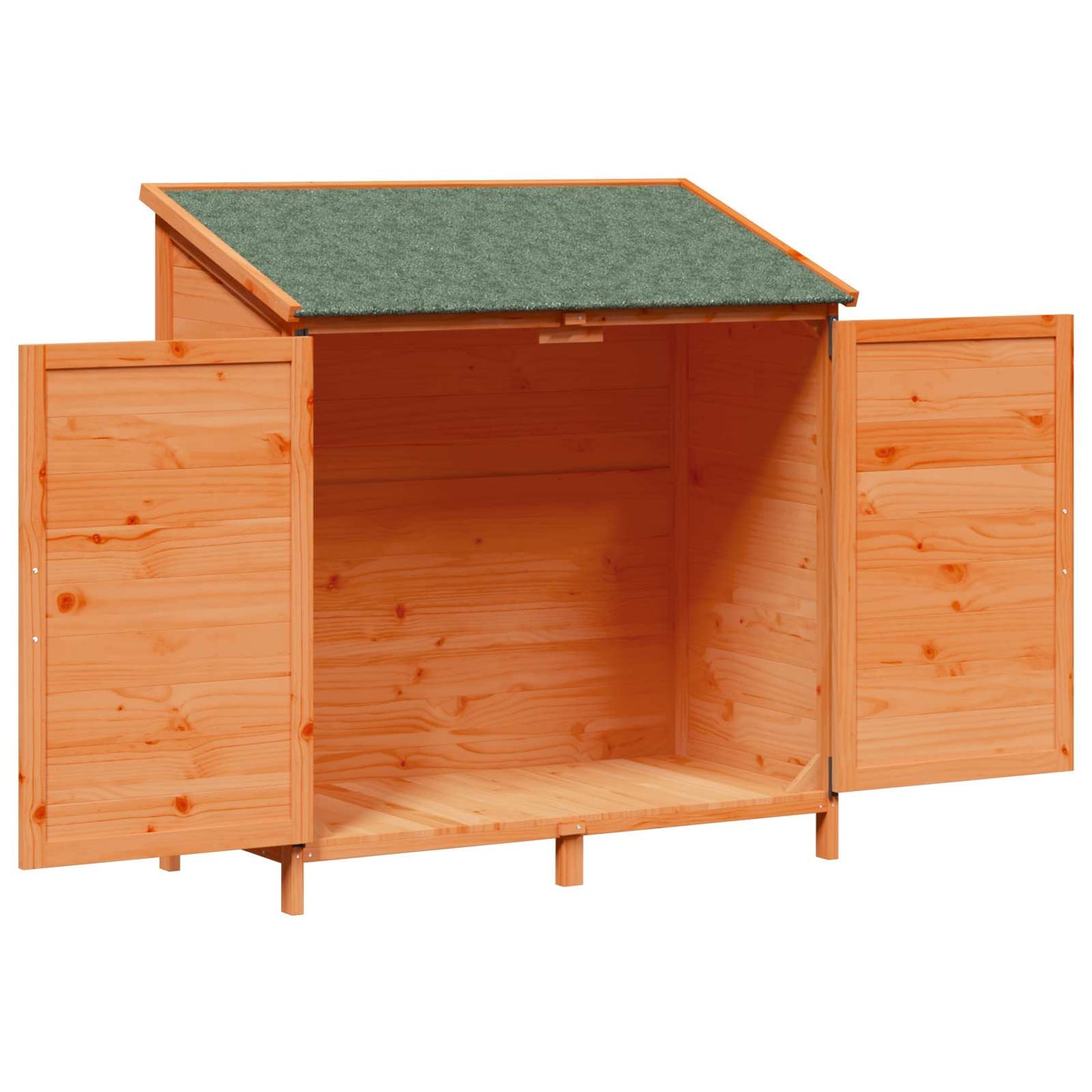 Hagehus med tak Brun 106,5 x 56 x 113,5 cm Massiv Furu Tre