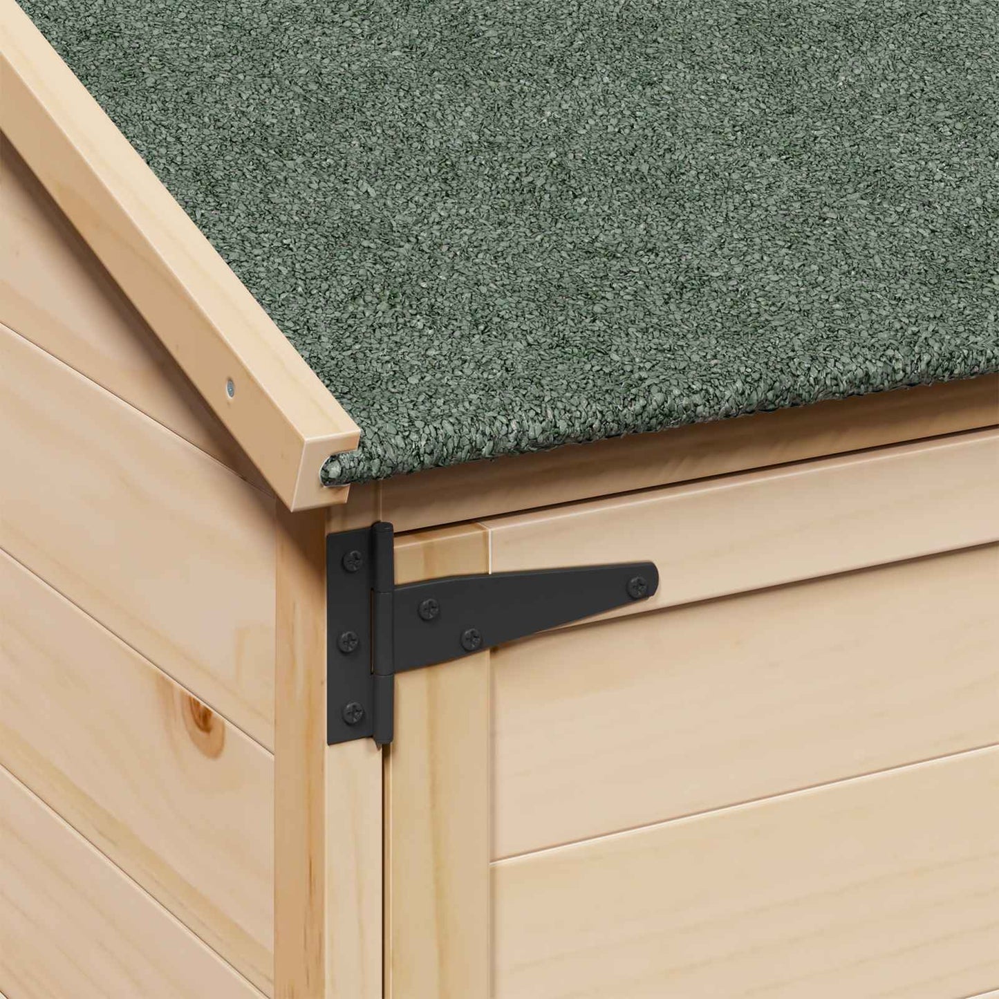 Hagehus med tak Naturlig 59,5 x 56 x 176,5 cm Massiv Furu Tre