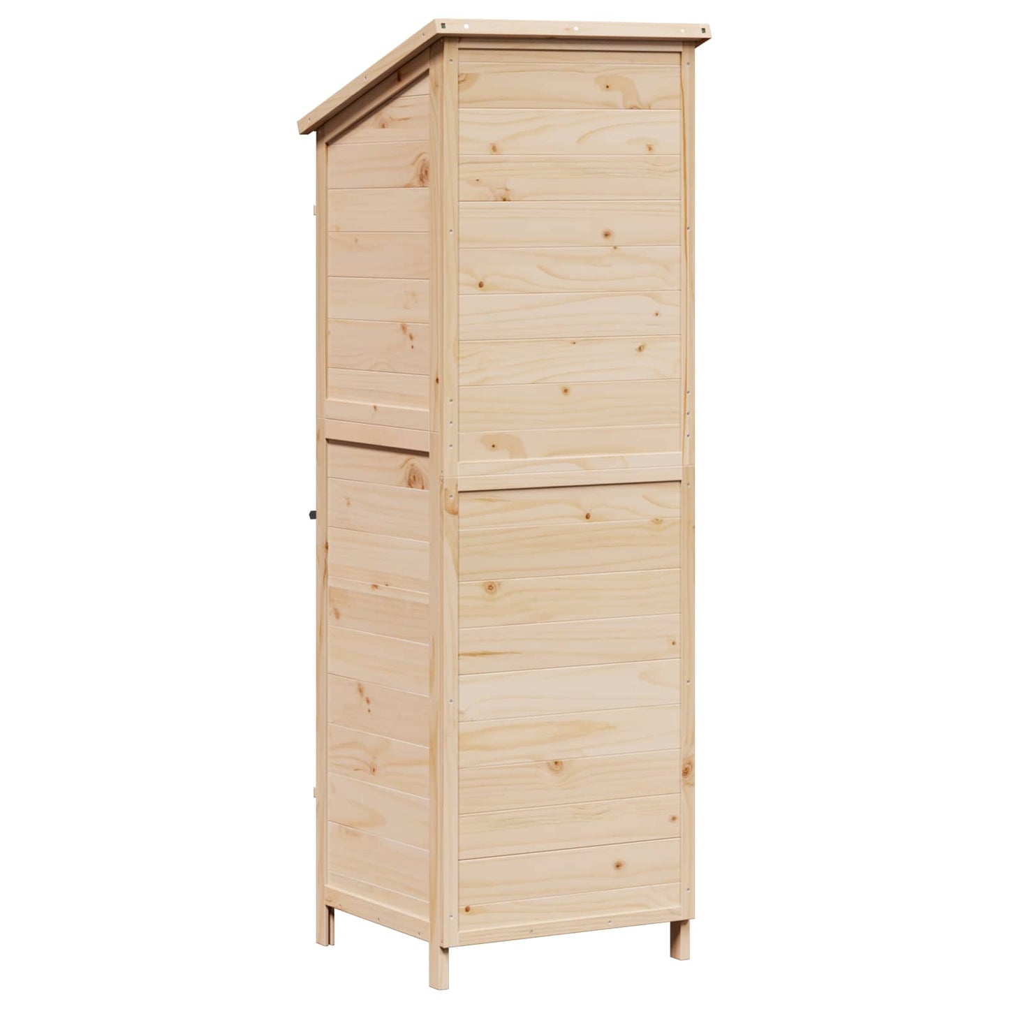Hagehus med tak Naturlig 59,5 x 56 x 176,5 cm Massiv Furu Tre