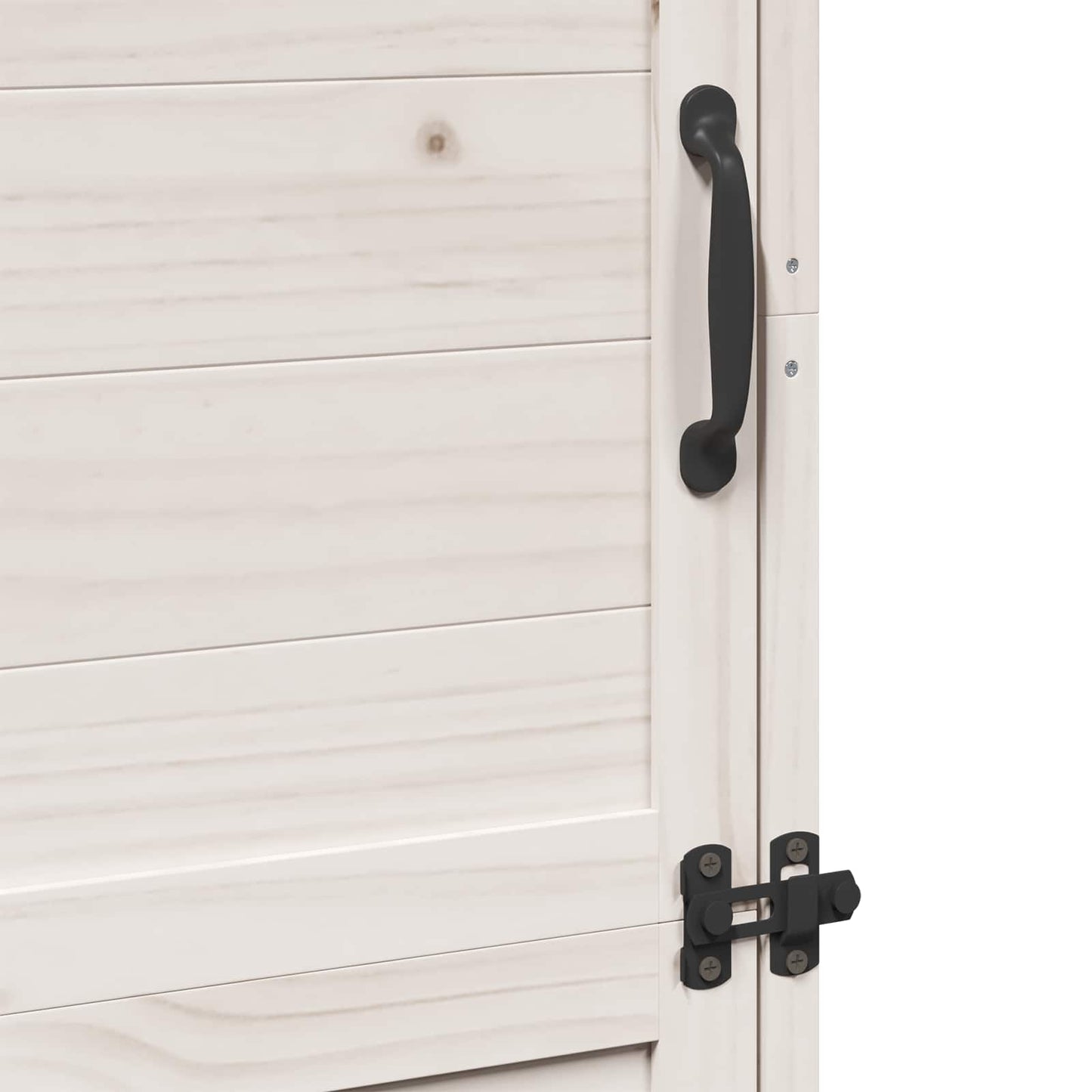 Hagehus med tak Hvit 59,5 x 56 x 176,5 cm Massiv Furu Tre