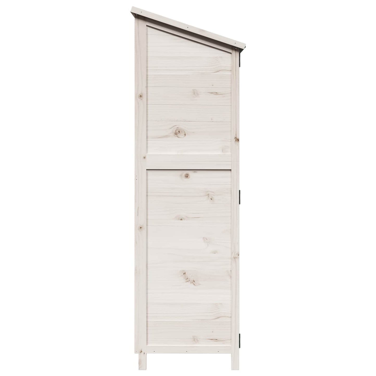 Hagehus med tak Hvit 59,5 x 56 x 176,5 cm Massiv Furu Tre