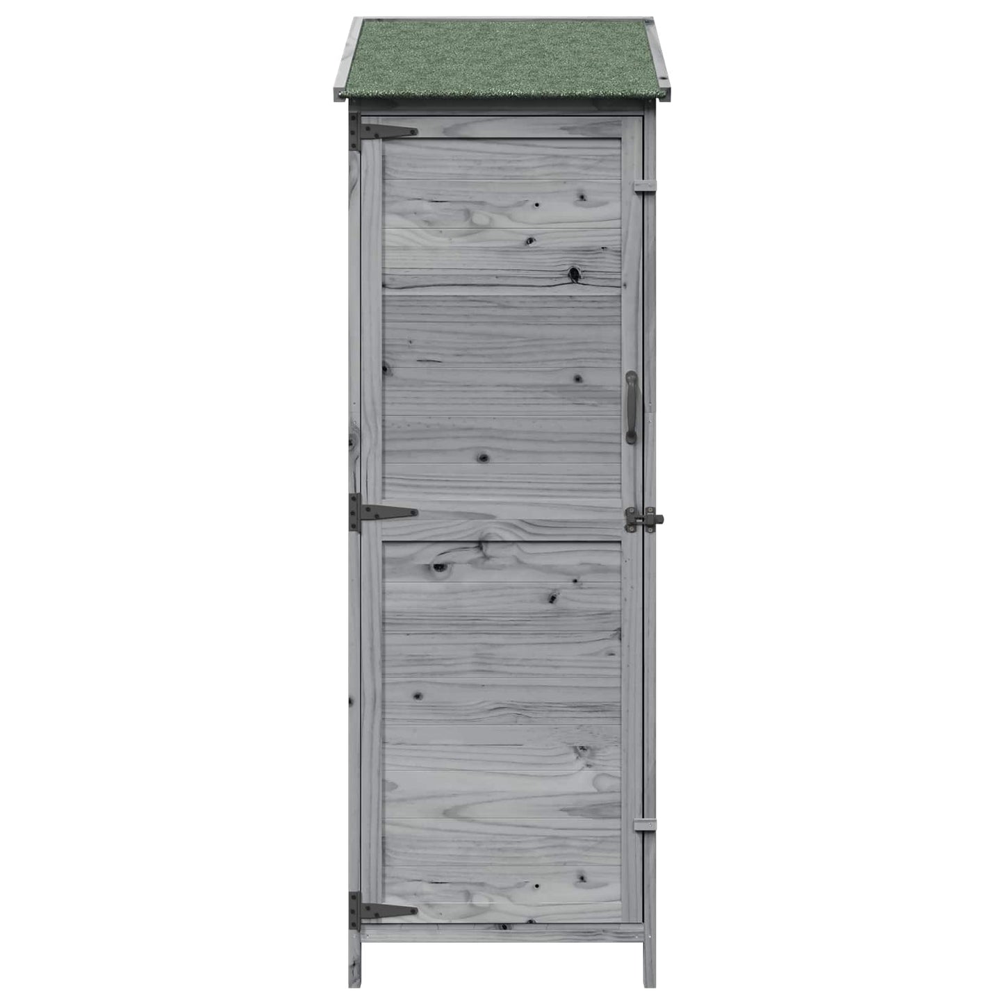 Hagehus med tak Grå 59,5 x 56 x 176,5 cm Massiv Furu Tre