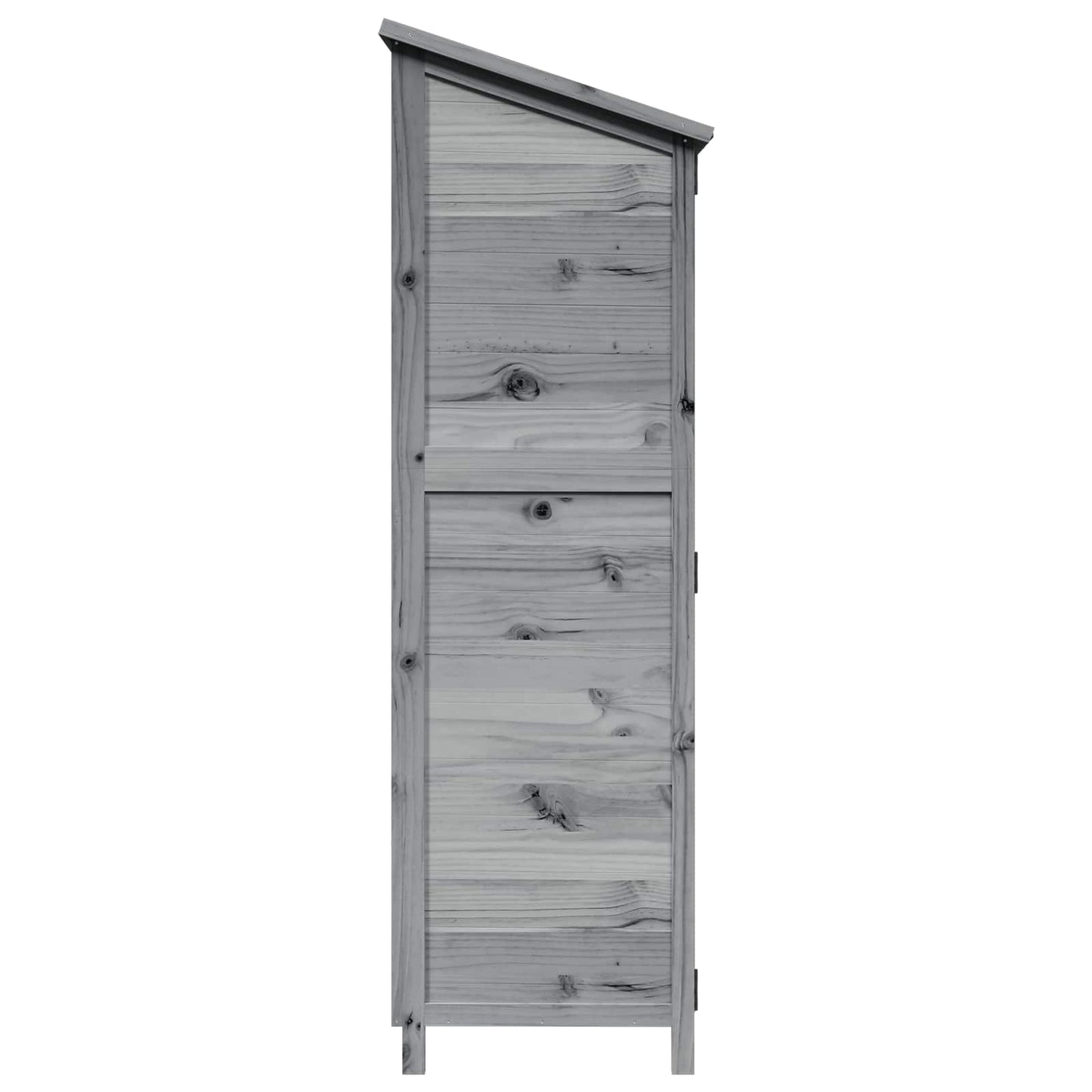 Hagehus med tak Grå 59,5 x 56 x 176,5 cm Massiv Furu Tre