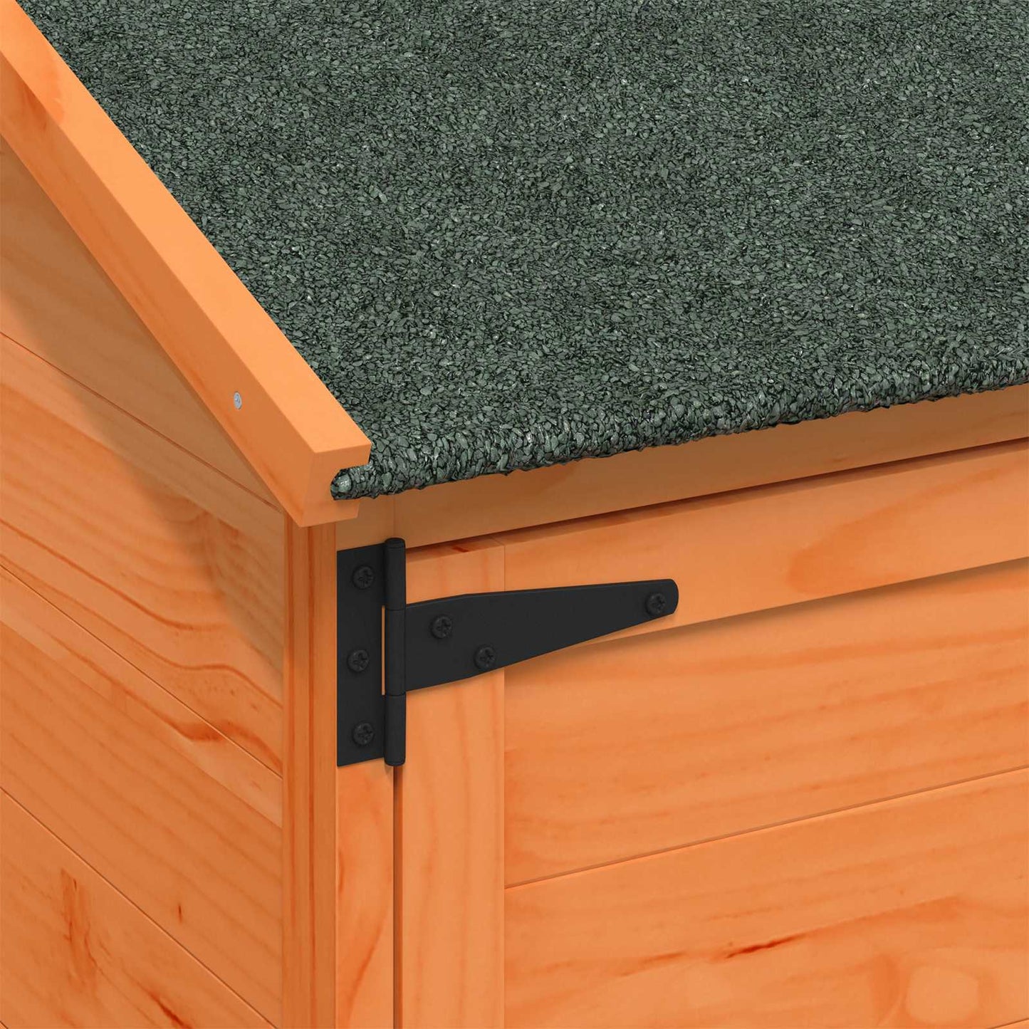 Hagehus med tak Brun 59,5 x 56 x 176,5 cm Massiv Furu Tre