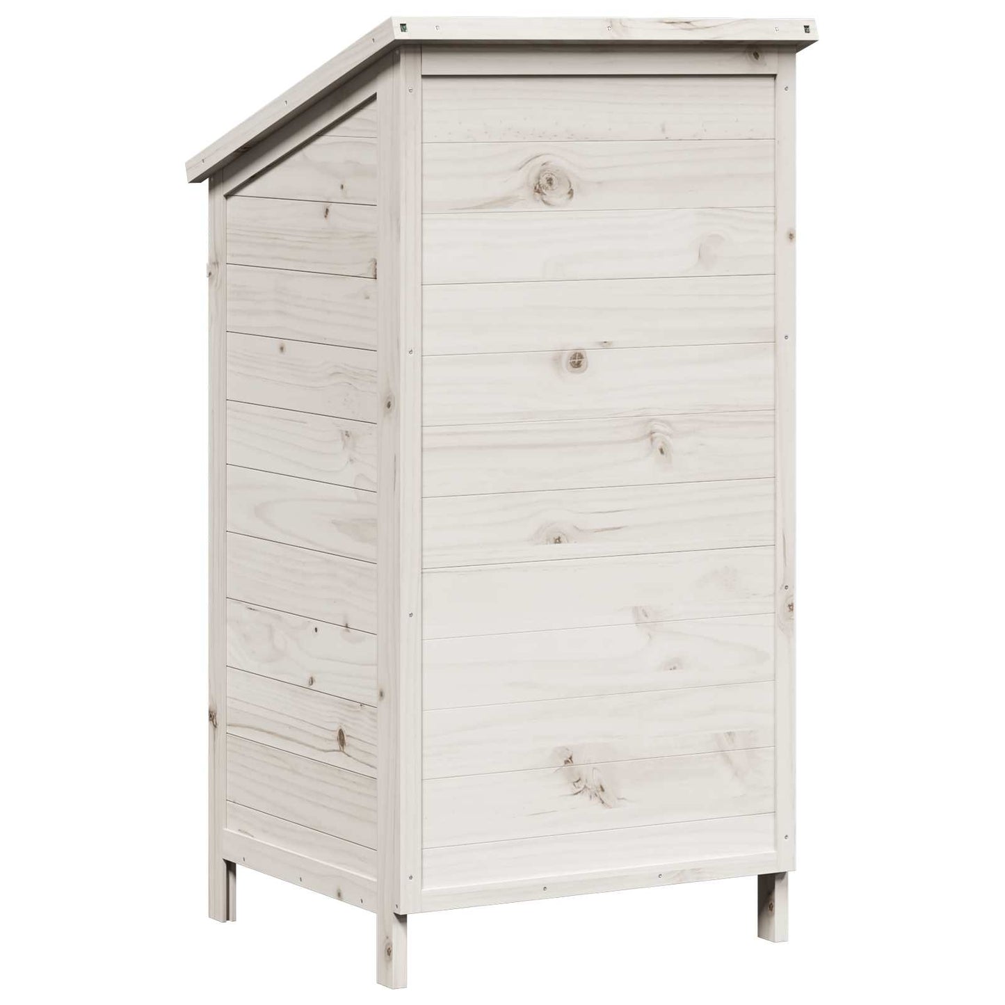 Hagehus med tak Hvit 59 x 56 x 113,5 cm Massiv Furu Tre