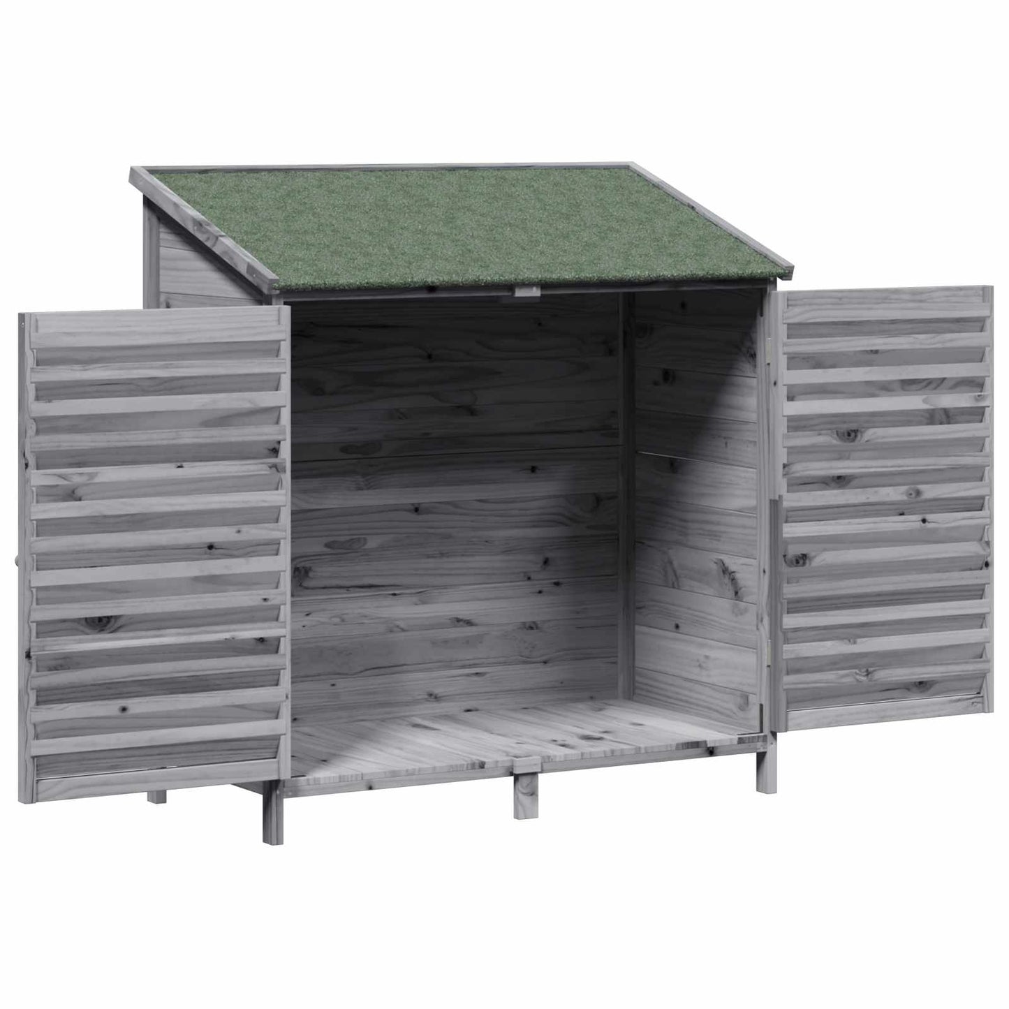 Hagehus med tak Grå 106 x 56 x 113,5 cm Massiv Furu Tre