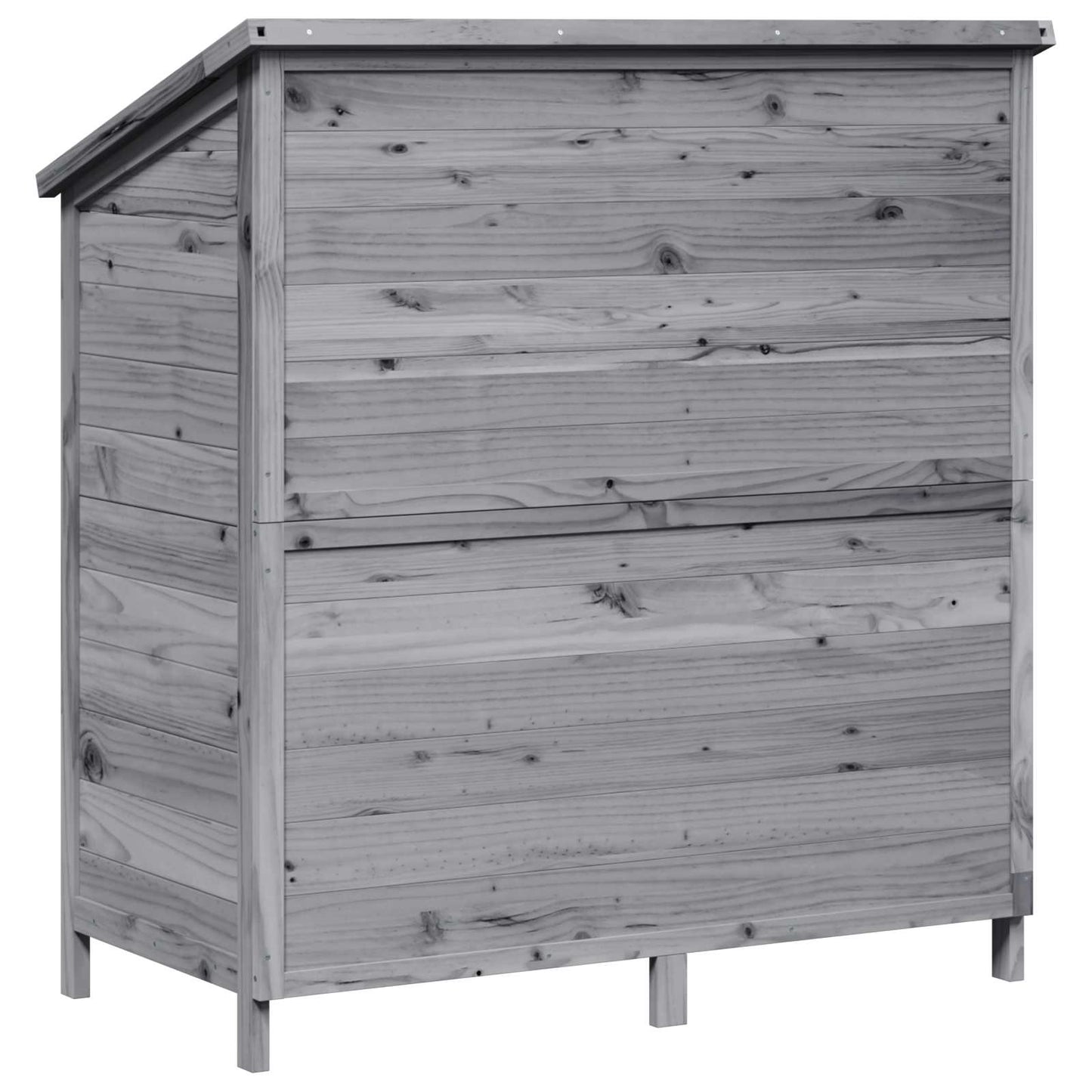 Hagehus med tak Grå 106 x 56 x 113,5 cm Massiv Furu Tre