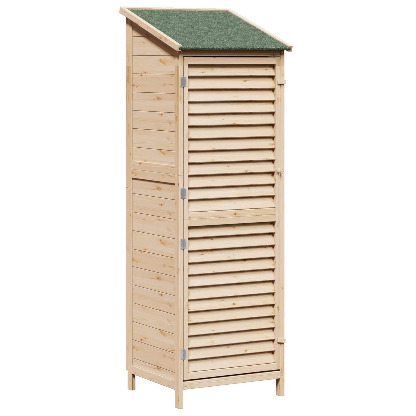 Hagehus med tak Naturlig 59 x 56 x 176 cm Massiv Furu Tre