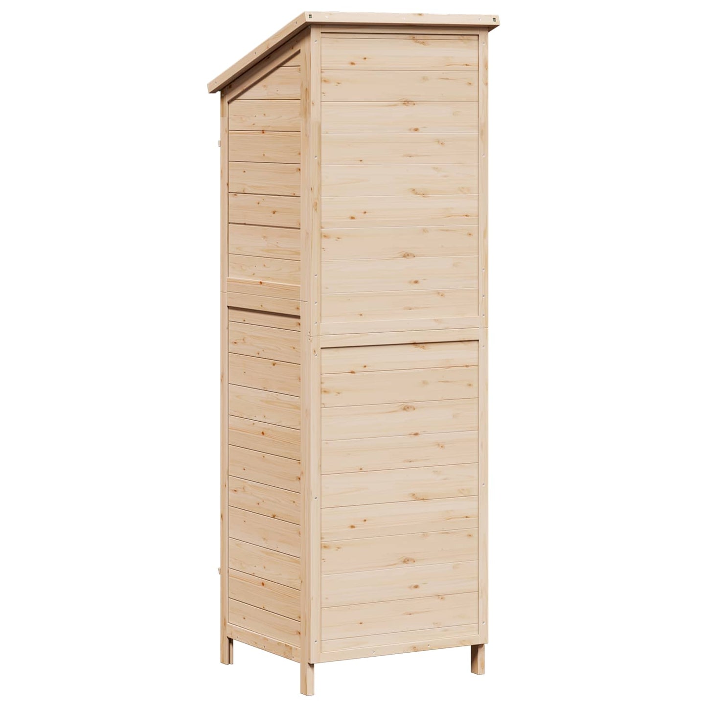 Hagehus med tak Naturlig 59 x 56 x 176 cm Massiv Furu Tre