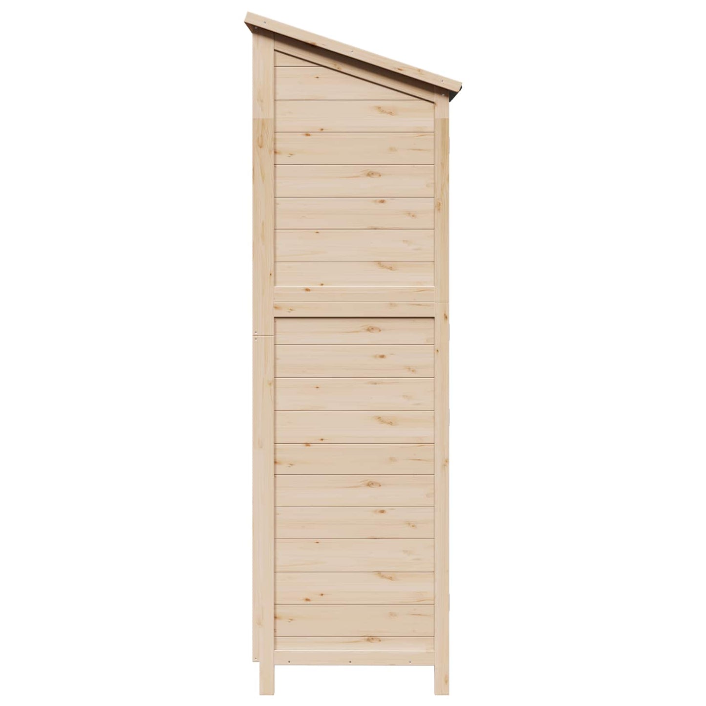 Hagehus med tak Naturlig 59 x 56 x 176 cm Massiv Furu Tre