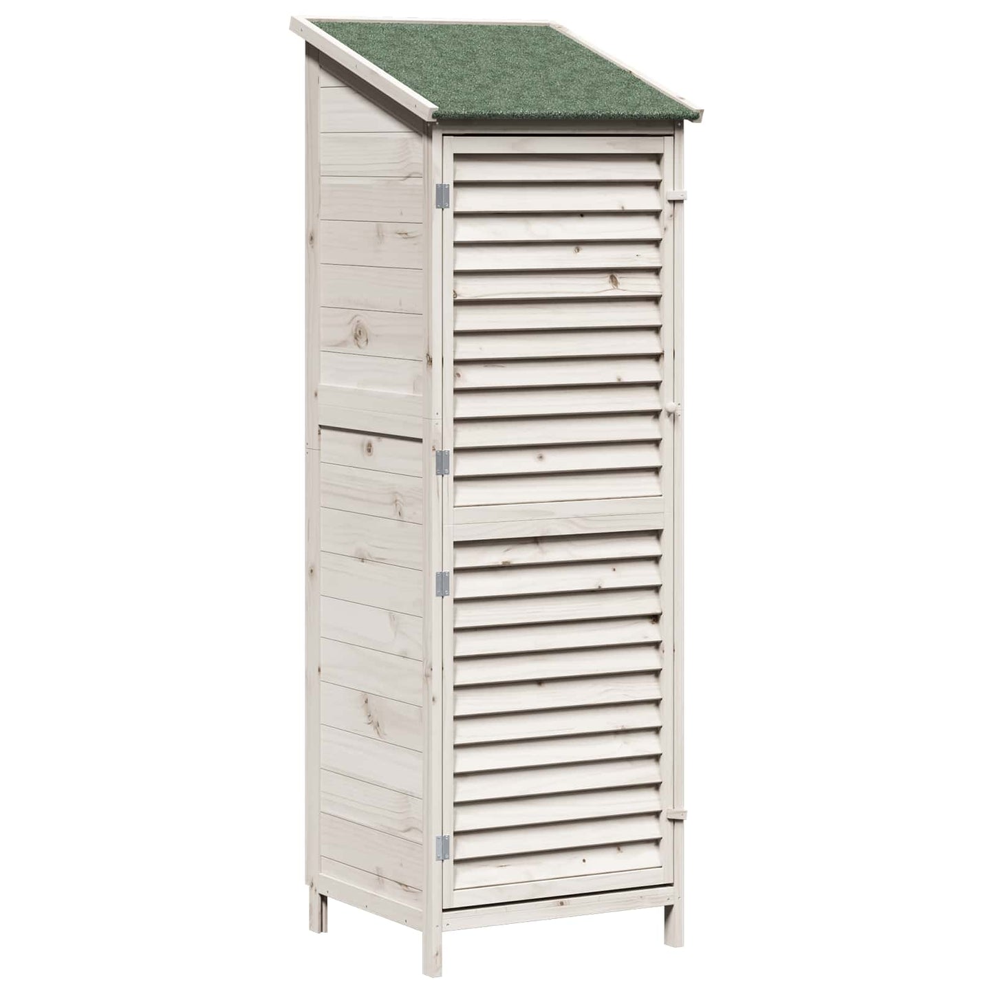 Hagehus med tak Hvit 59 x 56 x 176 cm Massiv Furu Tre