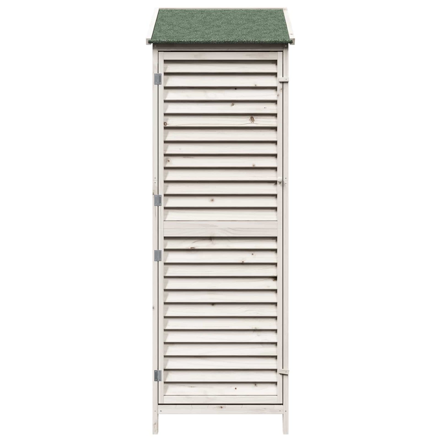 Hagehus med tak Hvit 59 x 56 x 176 cm Massiv Furu Tre