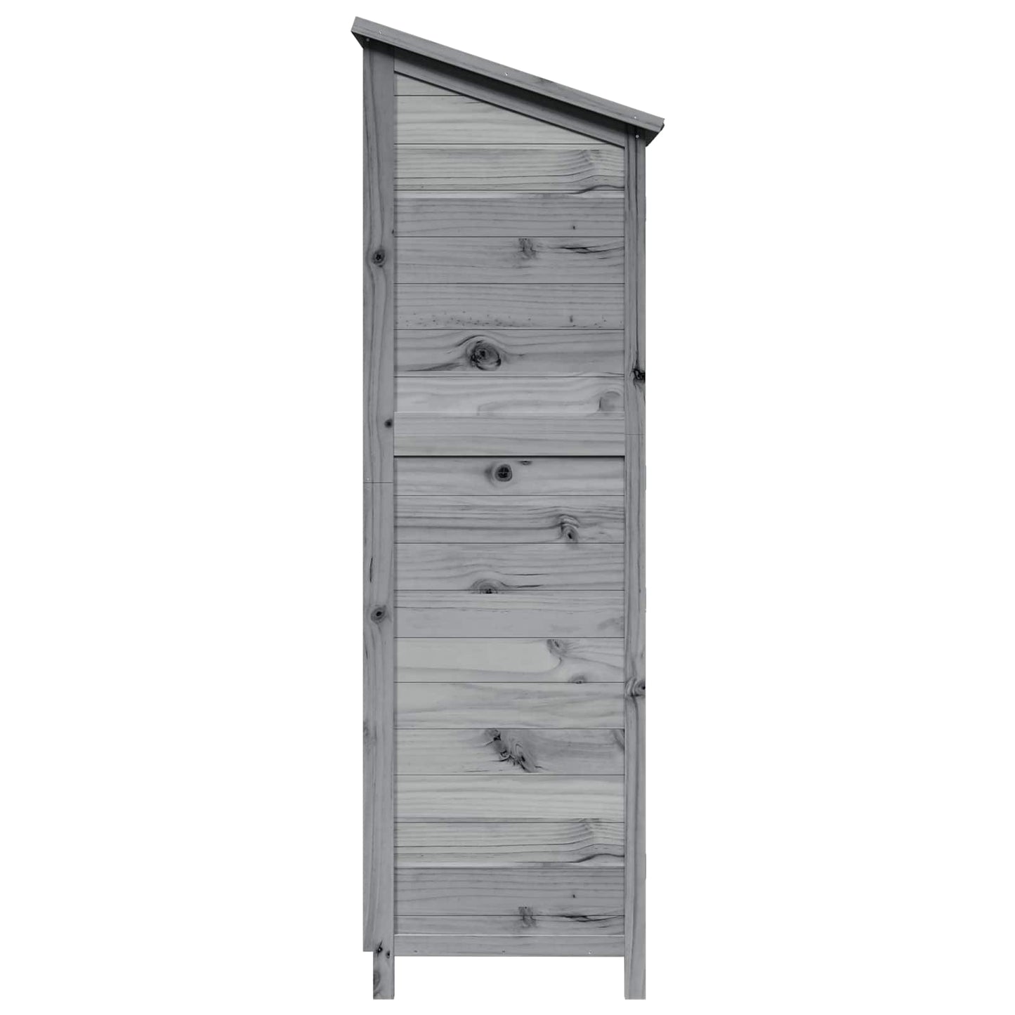 Hagehus med tak Grå 59 x 56 x 176 cm Massiv Furu Tre