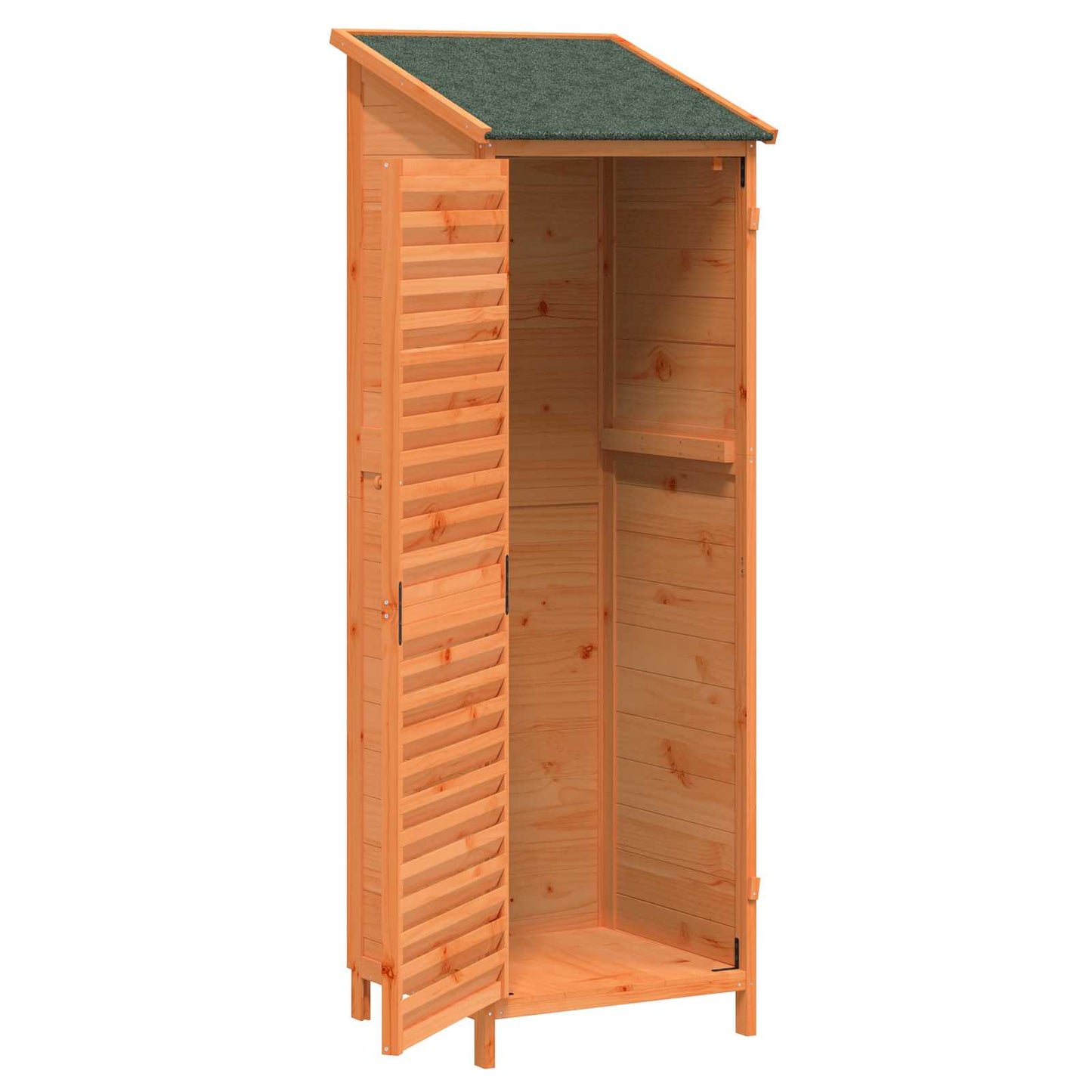 Hagehus med tak Brun 59 x 56 x 176 cm Massiv Furu Tre