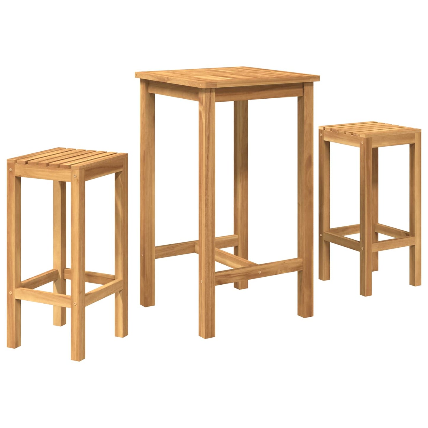 Ute Barsett 3 pcs Ubehandlet Massivt Teaktre