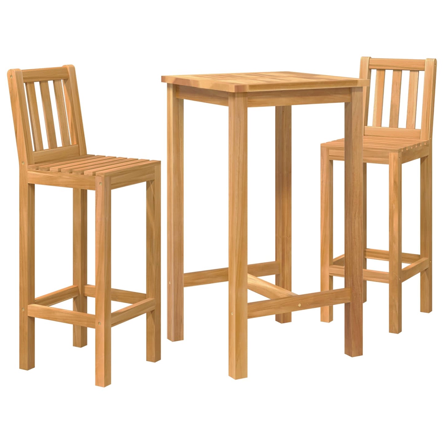 Ute Barsett 3 pcs Ubehandlet Massivt Teaktre