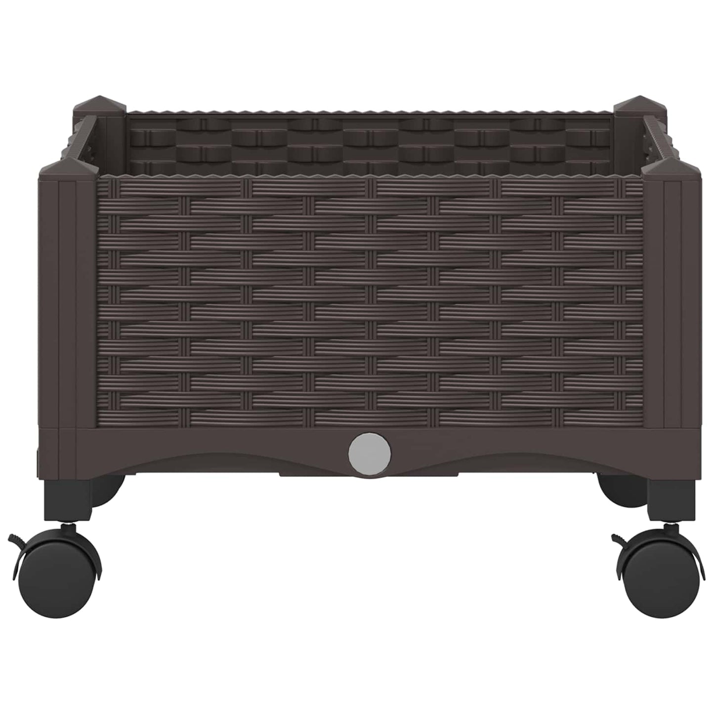 Hagekrukke med hjul Brun 40 x 40 x 29 cm PP
