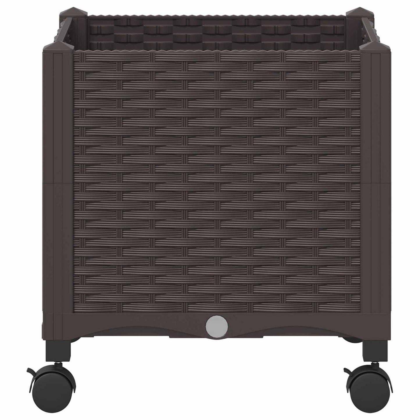 Hagekrukke med hjul Brun 40 x 40 x 44 cm PP