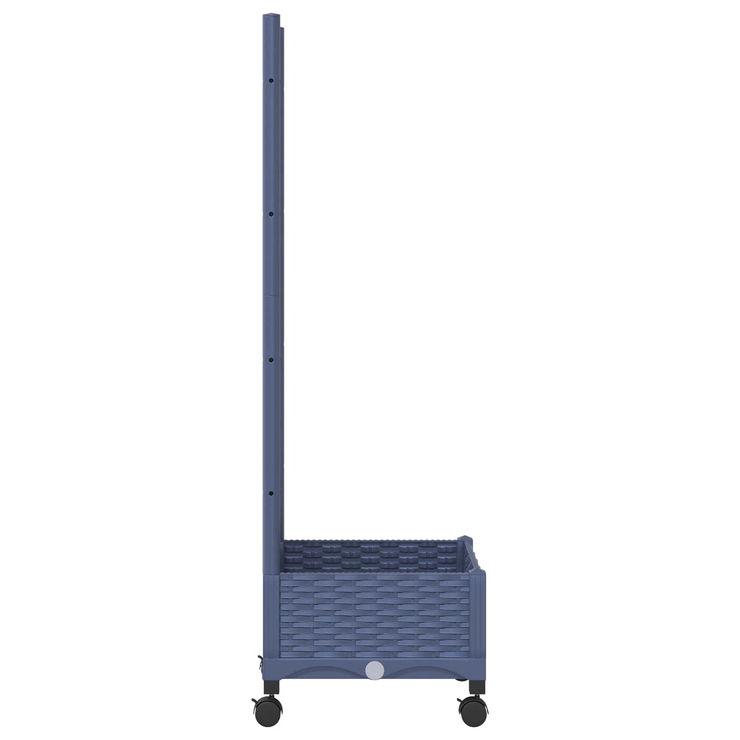 Hageplanter med espalier og hjul Blågrå 40 x 40 x 131,5 cm PP