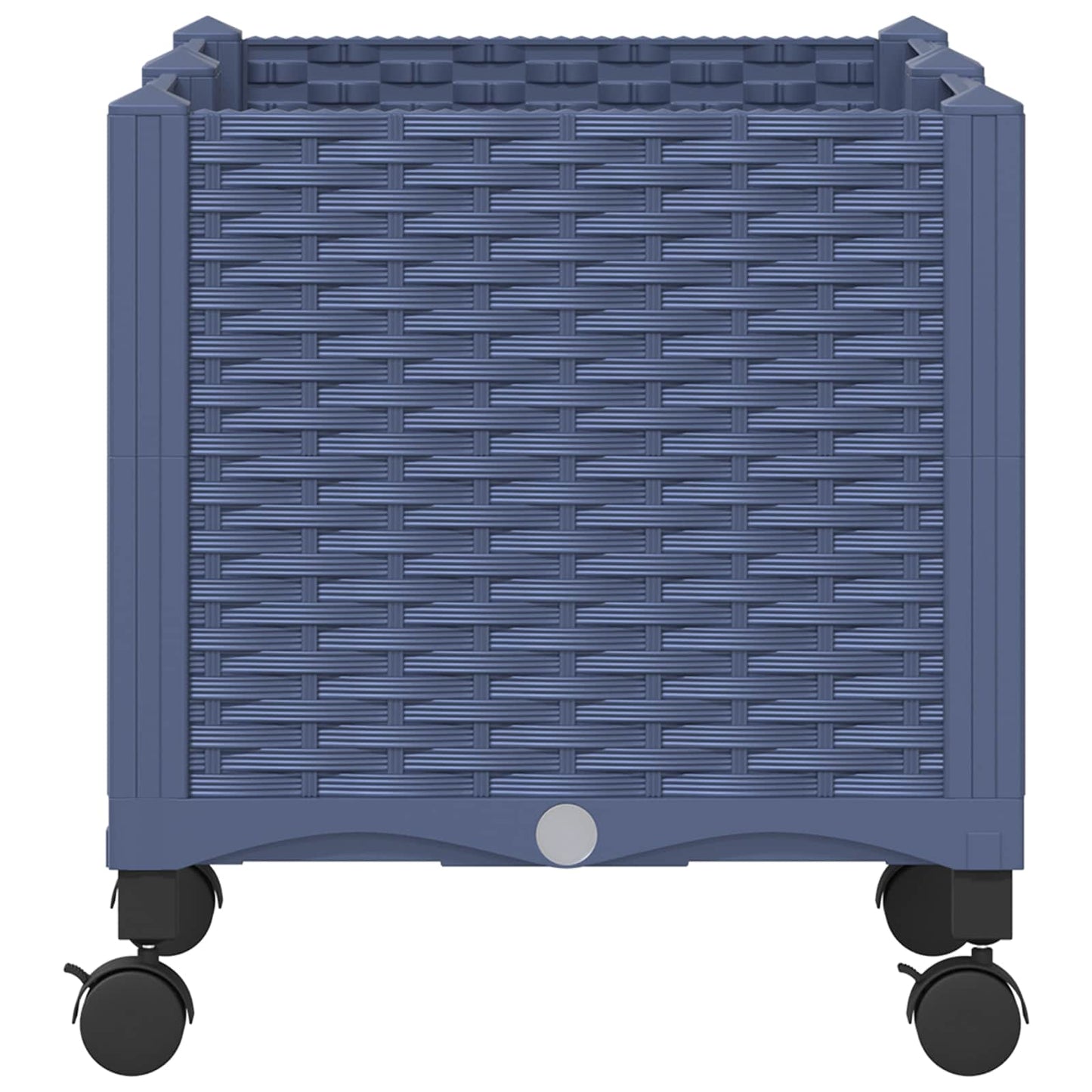 Hagekrukke med hjul Blågrå 80 x 40 x 48 cm PP