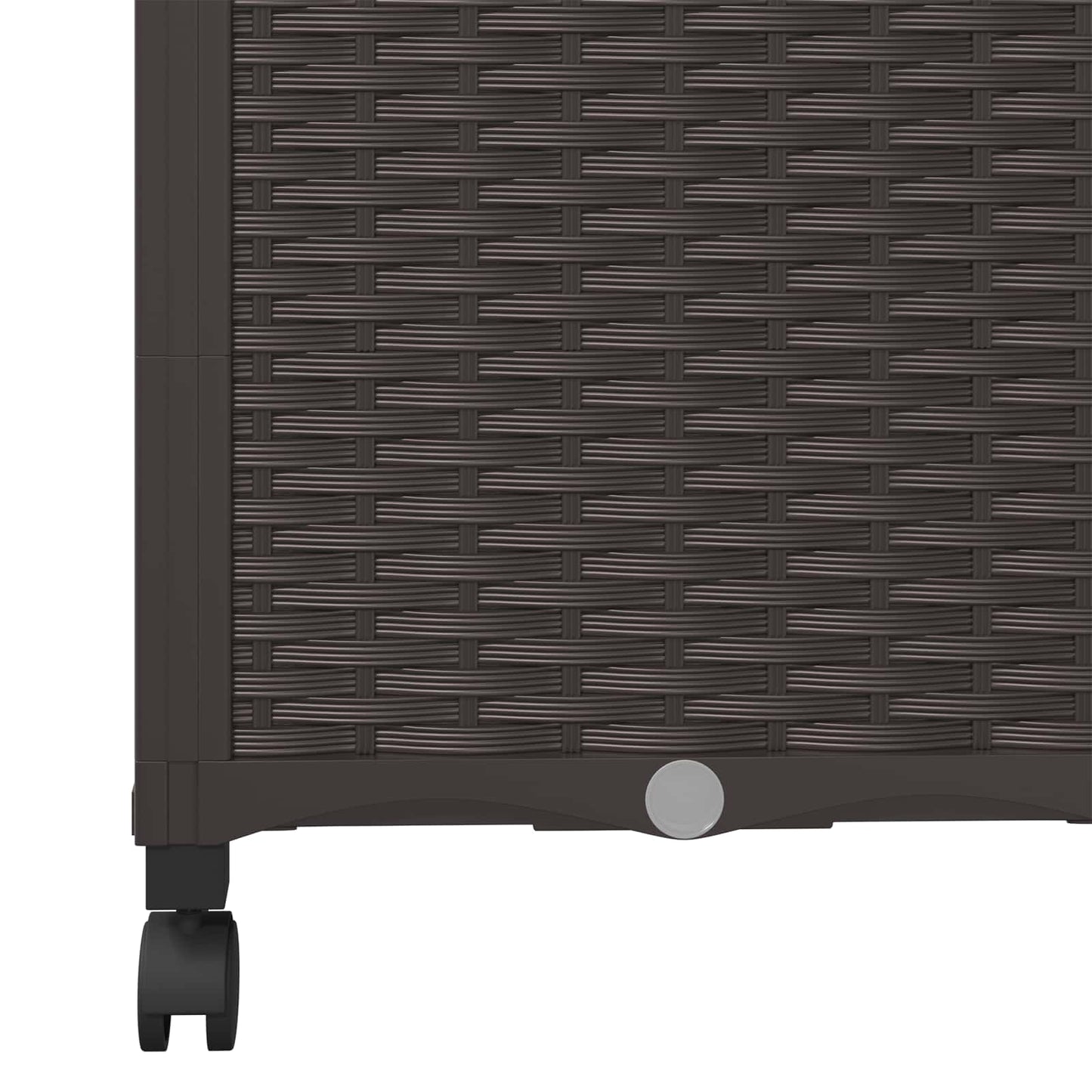 Hageplanter med espalier og hjul Brun 120 x 40 x 146 cm PP