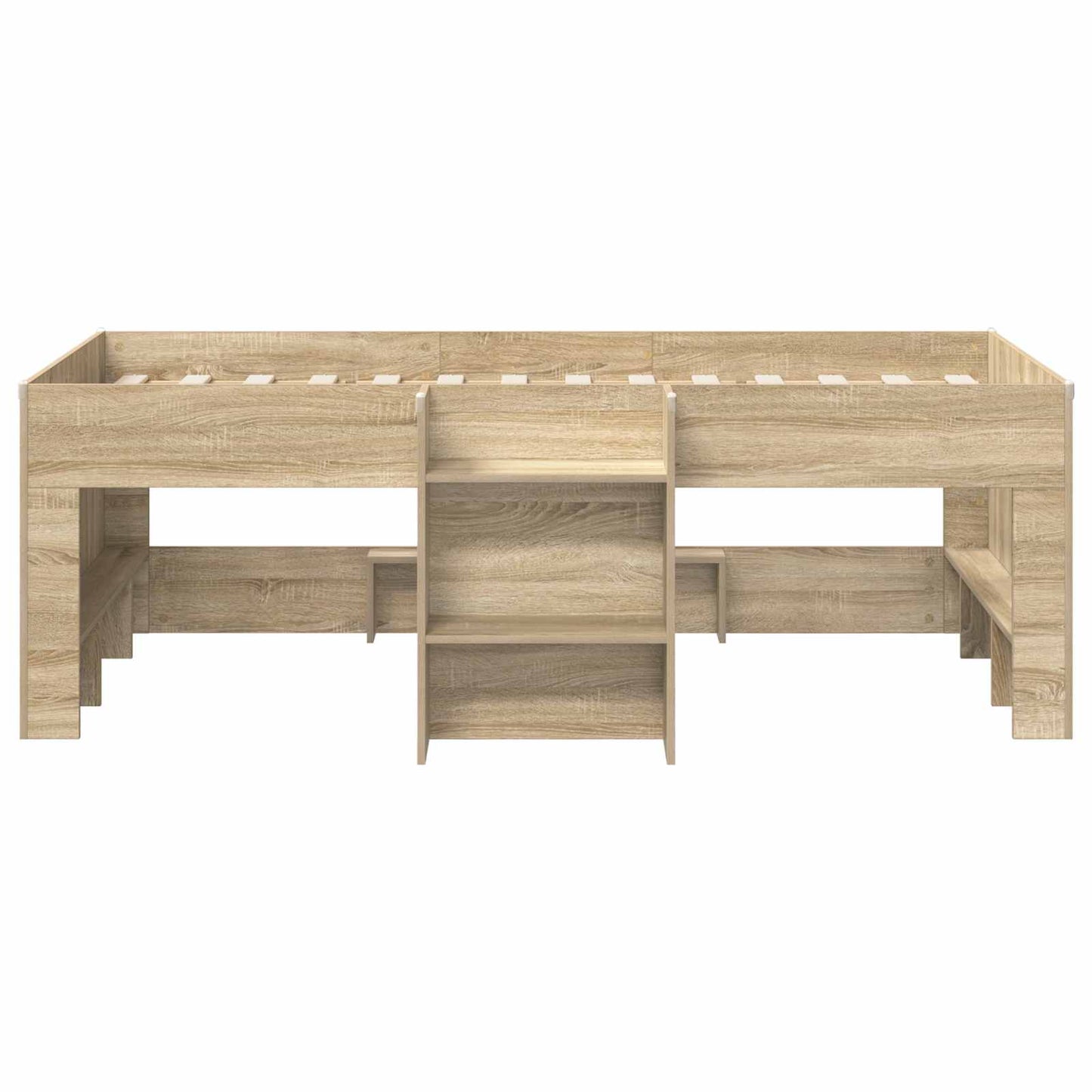 Barnas Høye Sengramme Sonoma eik 90 x 200 cm Konstruert tre
