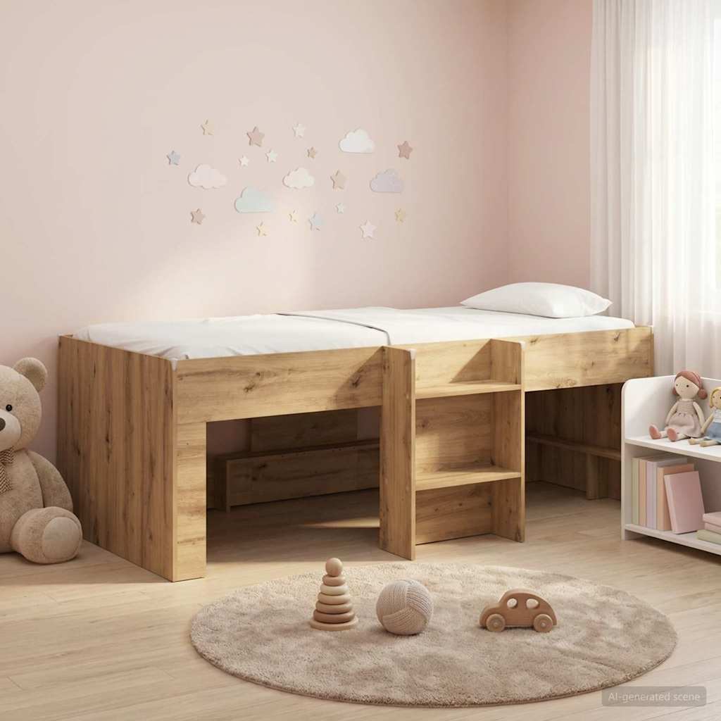 Barnas Høye Sengramme Artisan eik 90 x 200 cm Konstruert tre