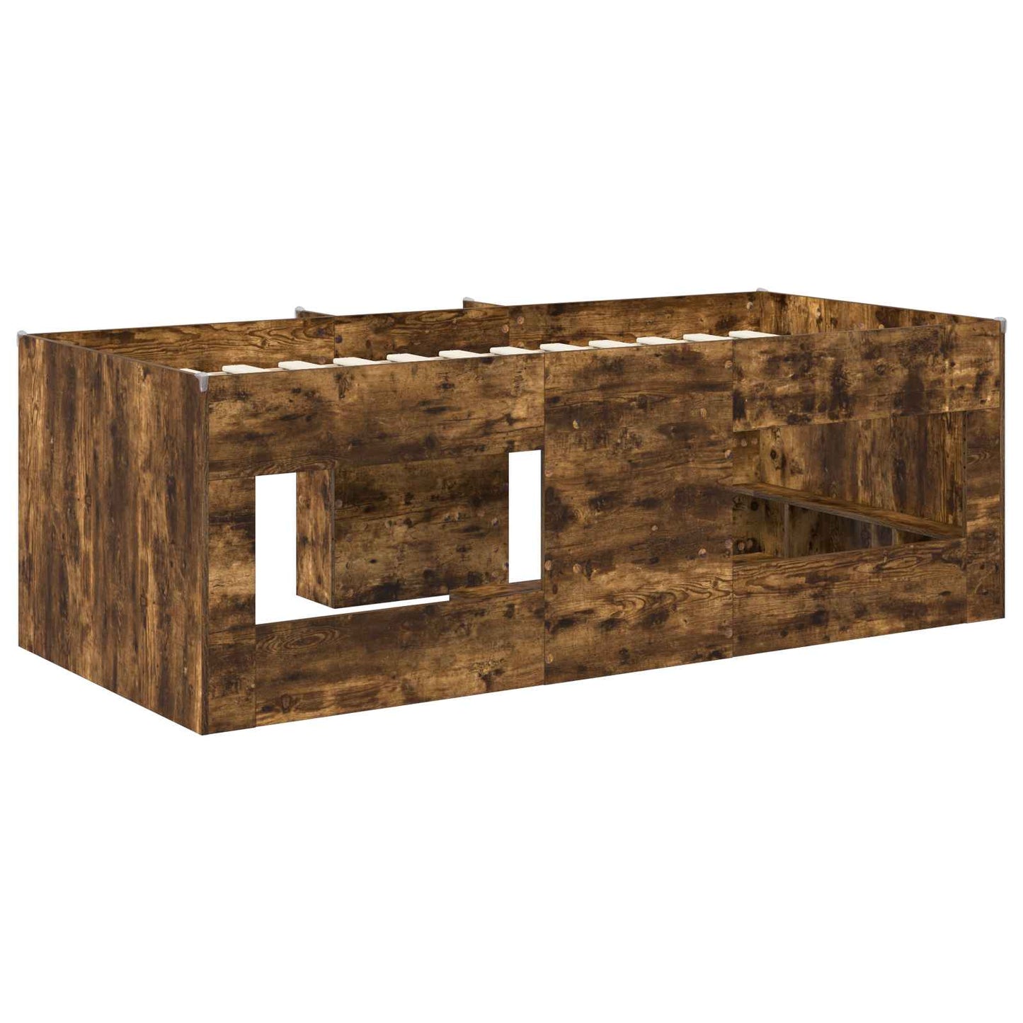 Barnas Høye Sengramme 2 pcs Røkt Eik 98.5 x 200 cm