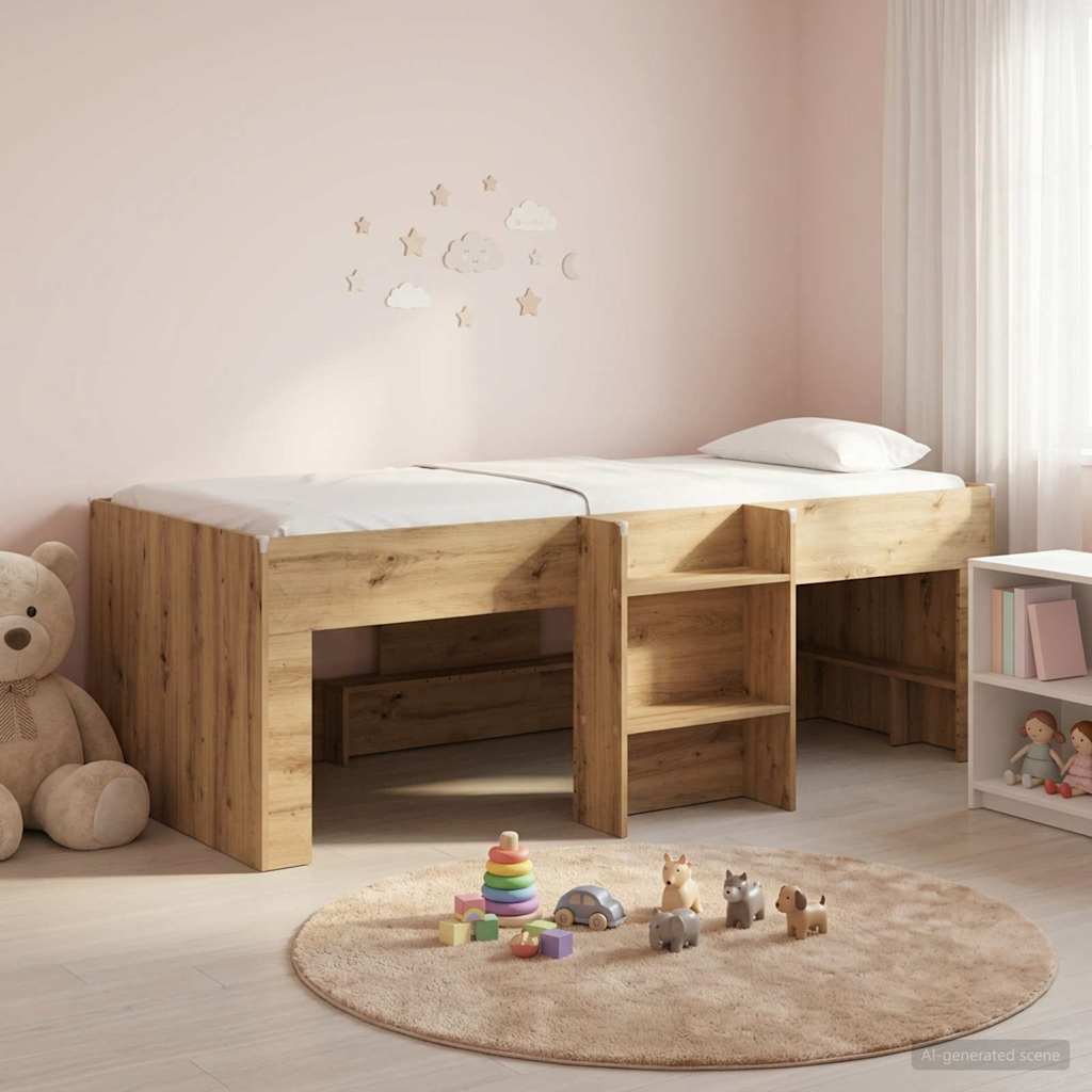 Barnas Høye Sengramme 2 pcs Artisan eik 98.5 x 200 cm