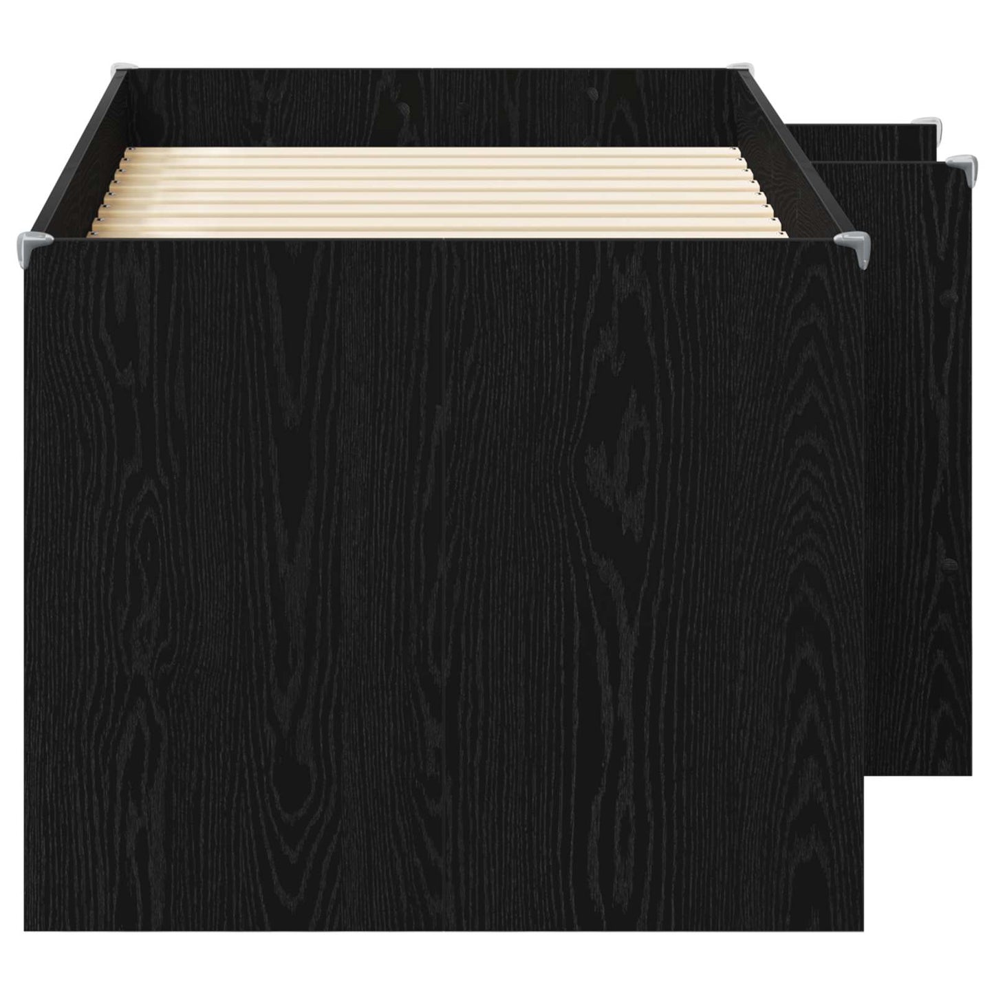 Barnas Høye Sengramme Svart eik 80 x 160 cm Konstruert tre