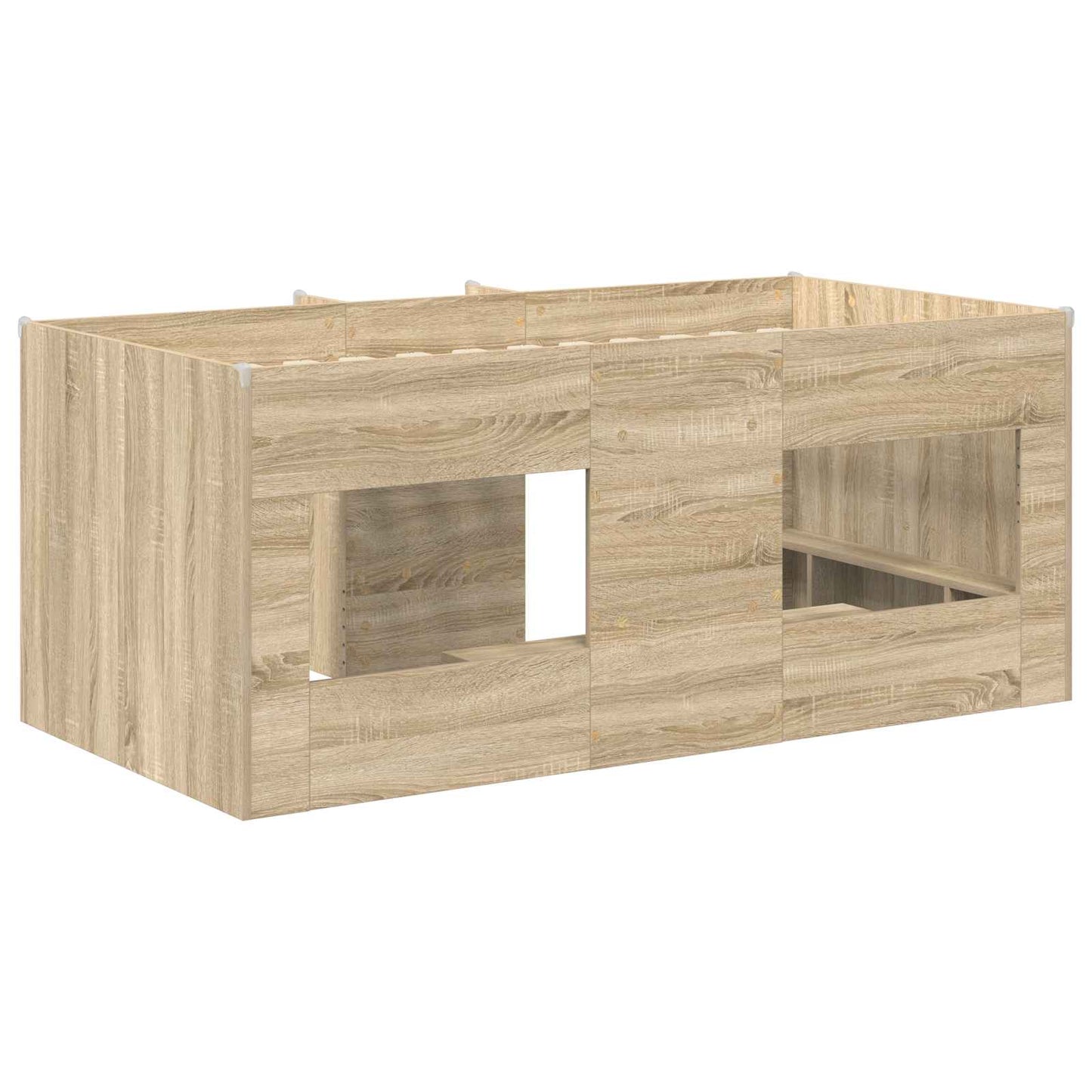 Barnas Høye Sengramme Sonoma eik 80 x 160 cm Konstruert tre