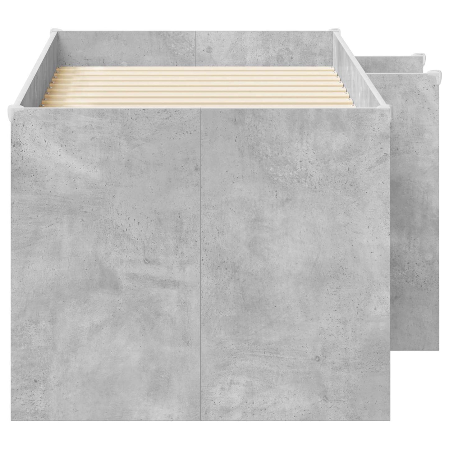 Barnas Høye Sengramme Betonggrå 80 x 160 cm Konstruert tre