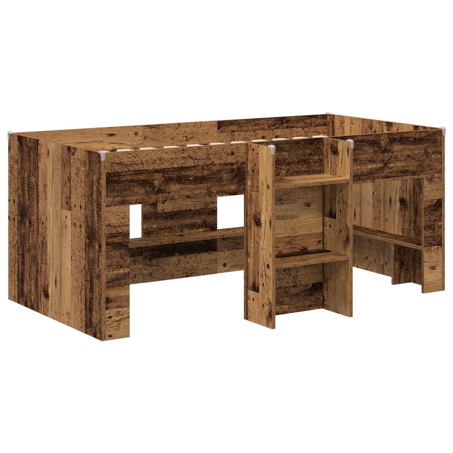 Barnas Høye Sengramme 2 pcs Gammelt tre 163 x 101,1 x 68,5 cm