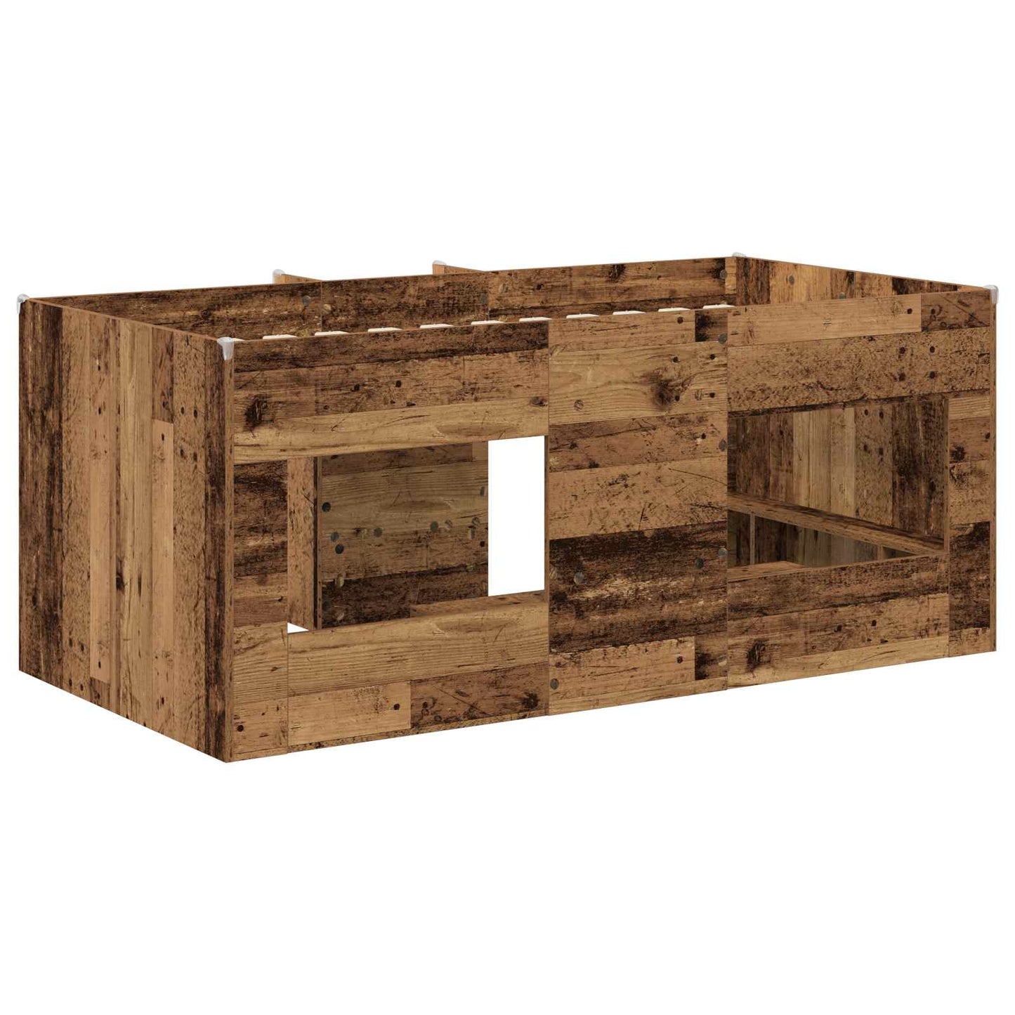 Barnas Høye Sengramme 2 pcs Gammelt tre 163 x 101,1 x 68,5 cm
