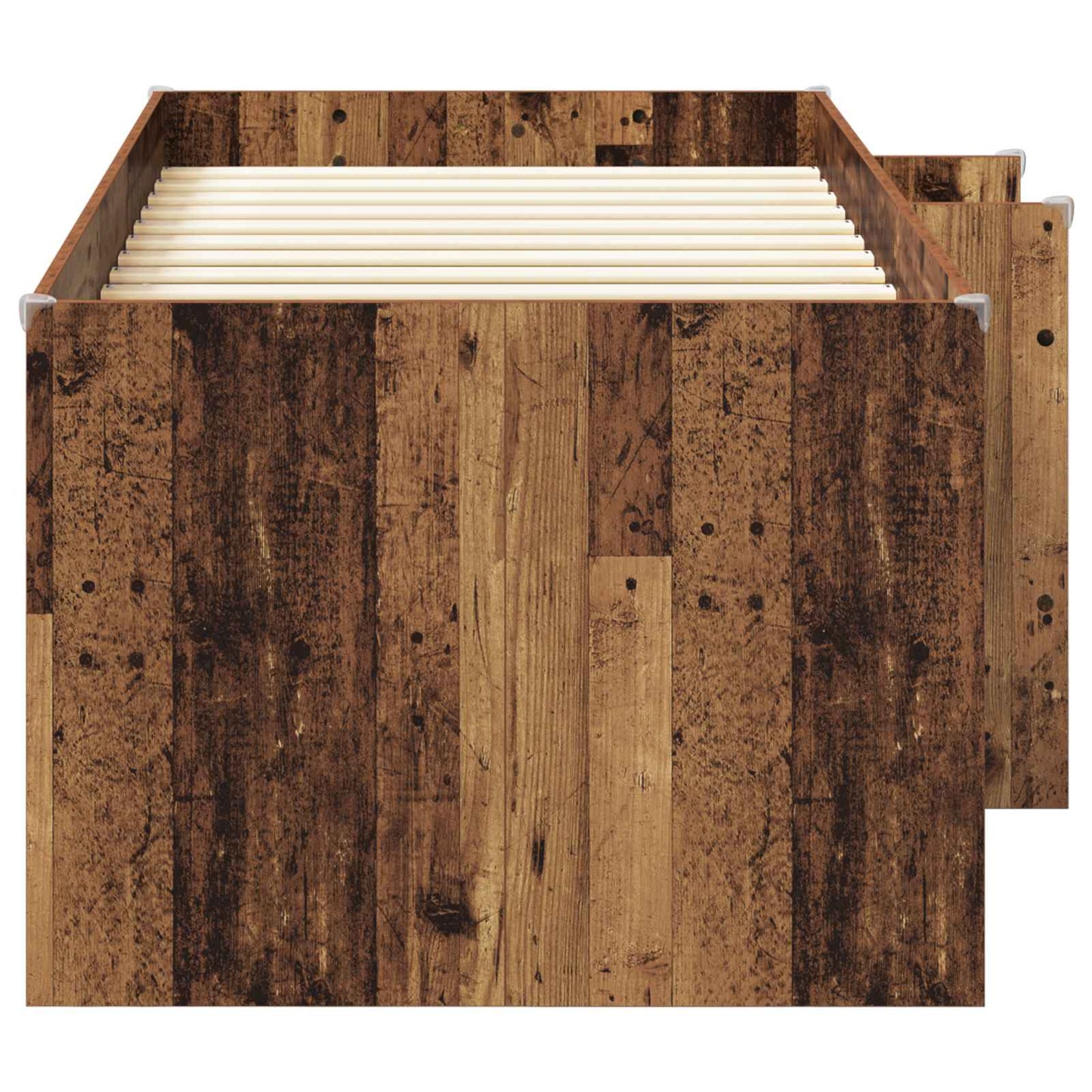 Barnas Høye Sengramme 2 pcs Gammelt tre 193 x 96,1 x 68,5 cm