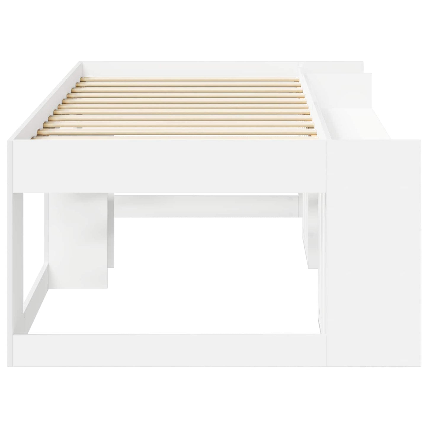 Barneseng med oppbevaring Hvit 98.5 x 200 cm Konstruert tre