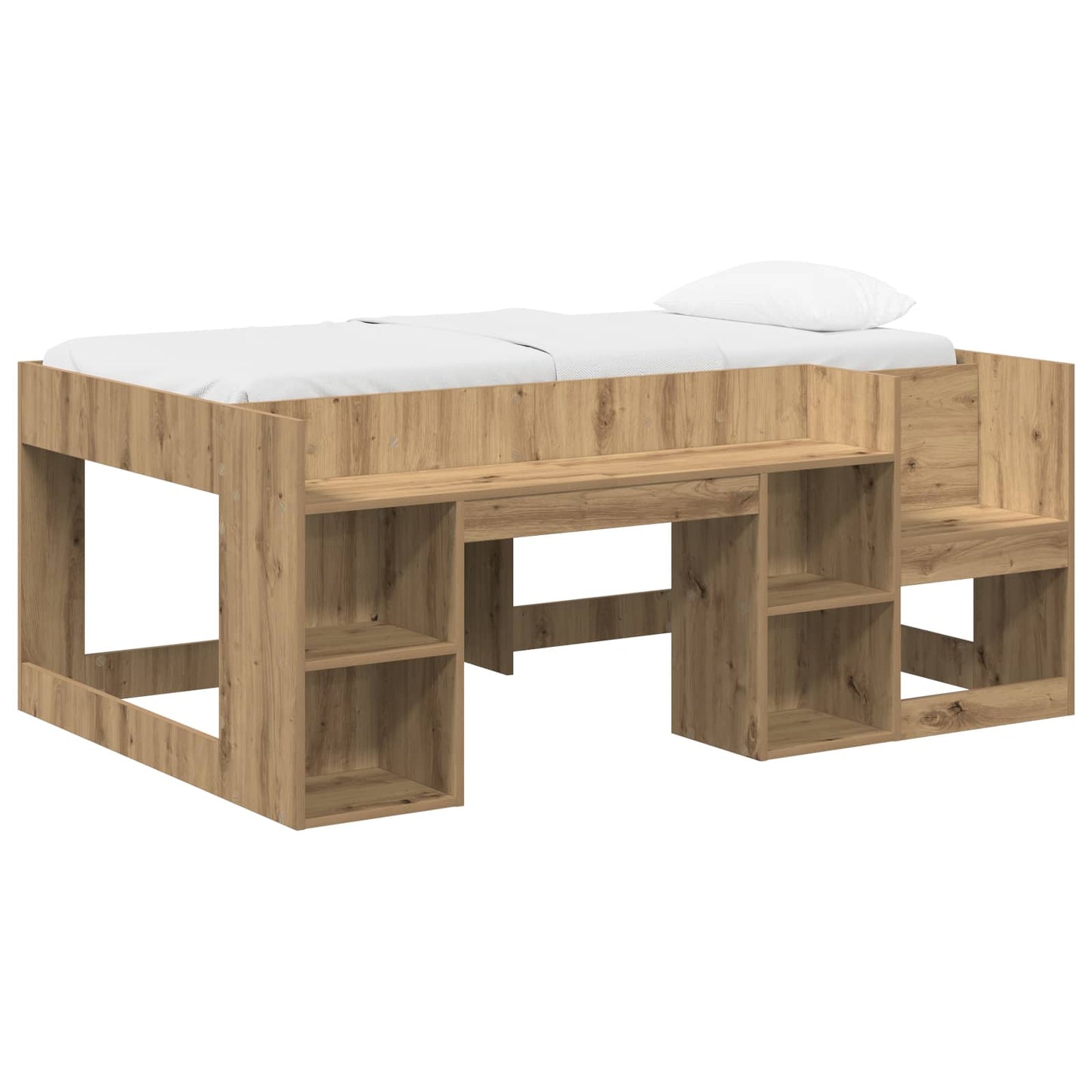 Barneseng med oppbevaring Artisan eik 80 x 160 cm