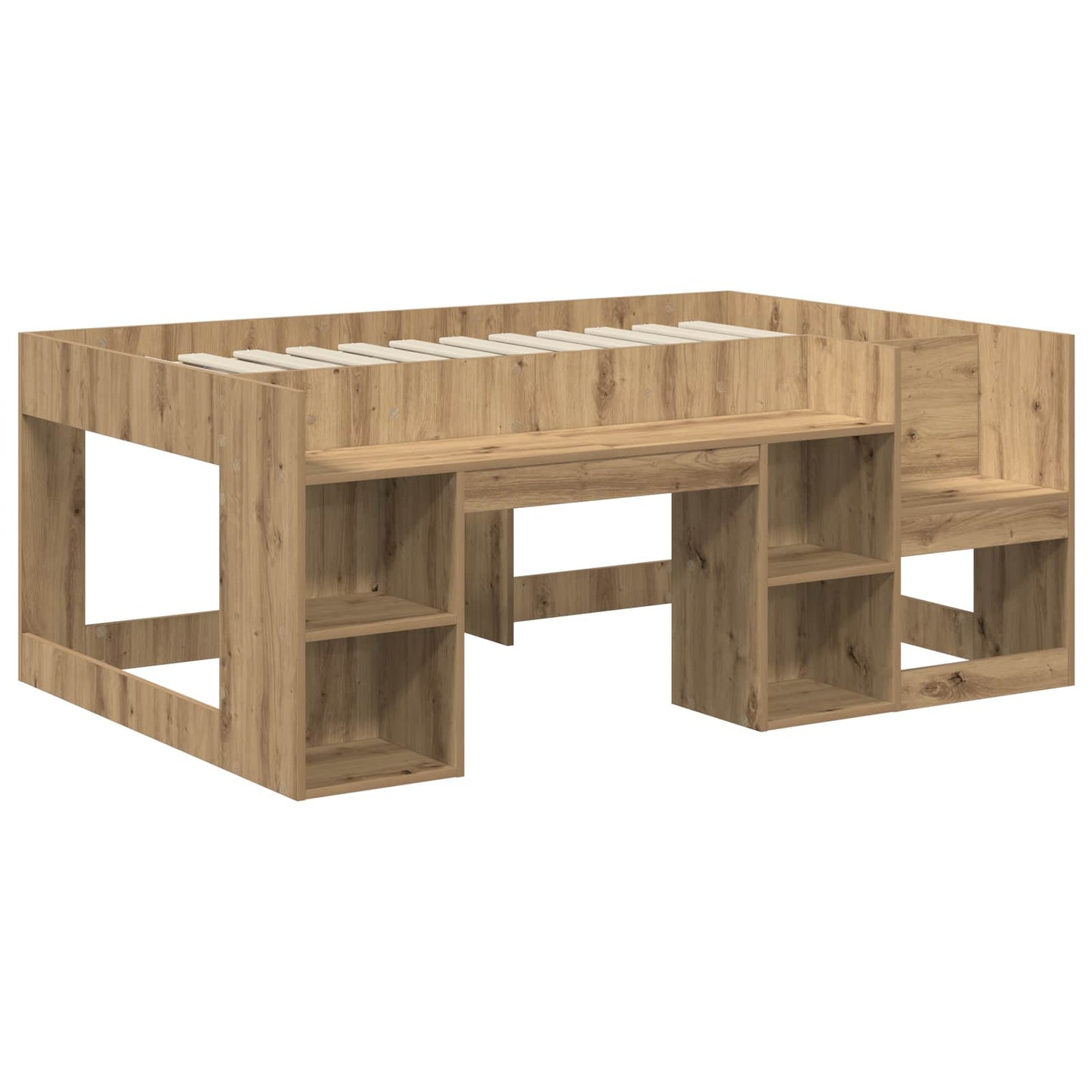 Barneseng med oppbevaring Artisan eik 80 x 160 cm