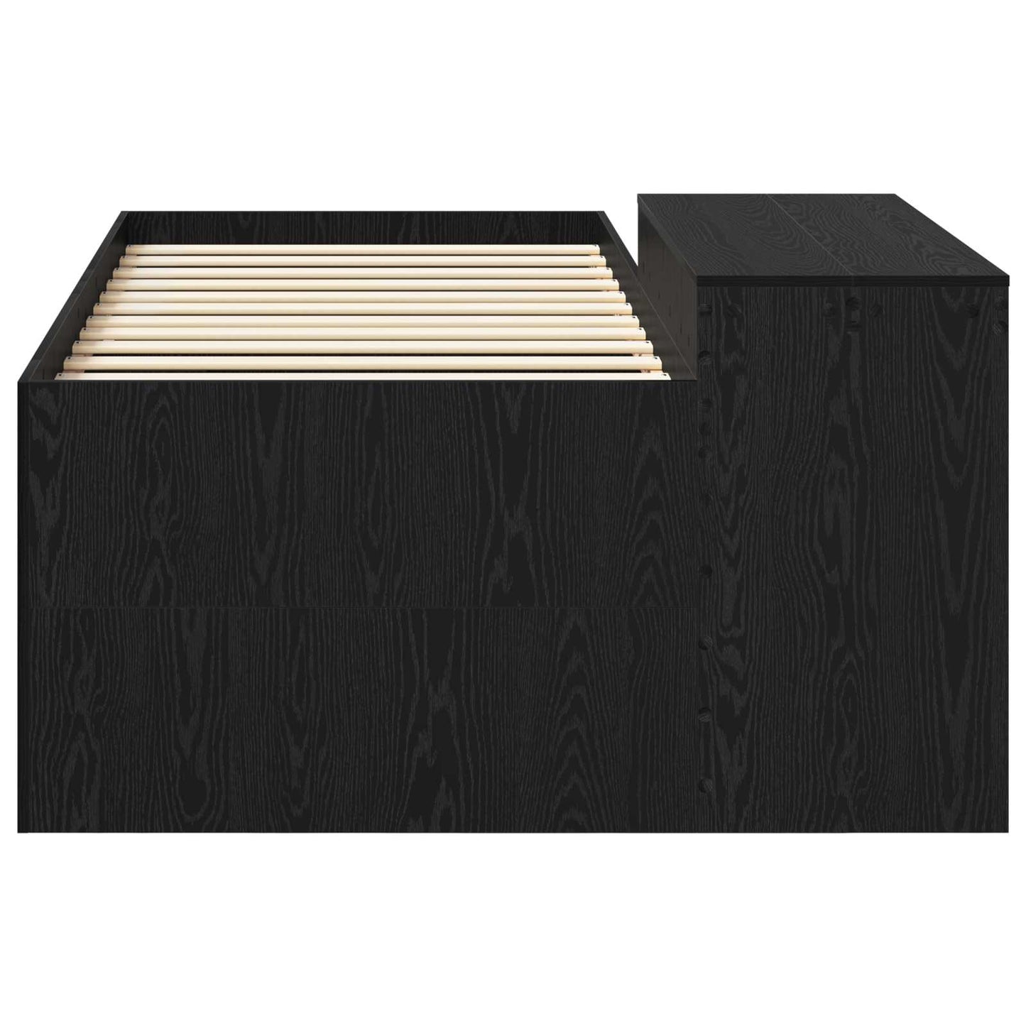 Barneseng med skrivebord Svart 80 x 200 cm Konstruert tre