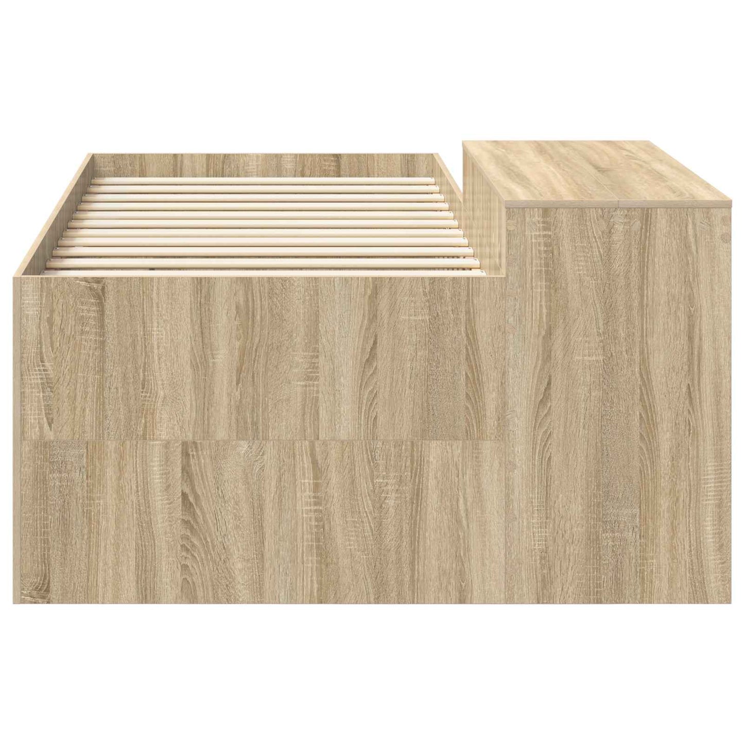 Barneseng med skrivebord Sonoma eik 80 x 200 cm Konstruert tre