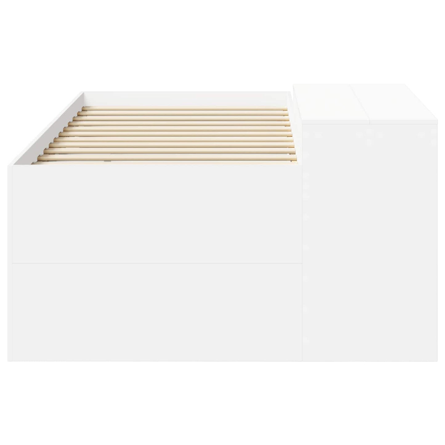 Barneseng med skrivebord Hvit 98.5 x 200 cm Konstruert tre