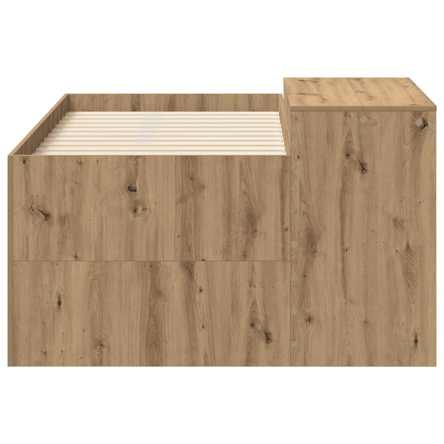 Barneseng med skrivebord Artisan eik Konstruert tre